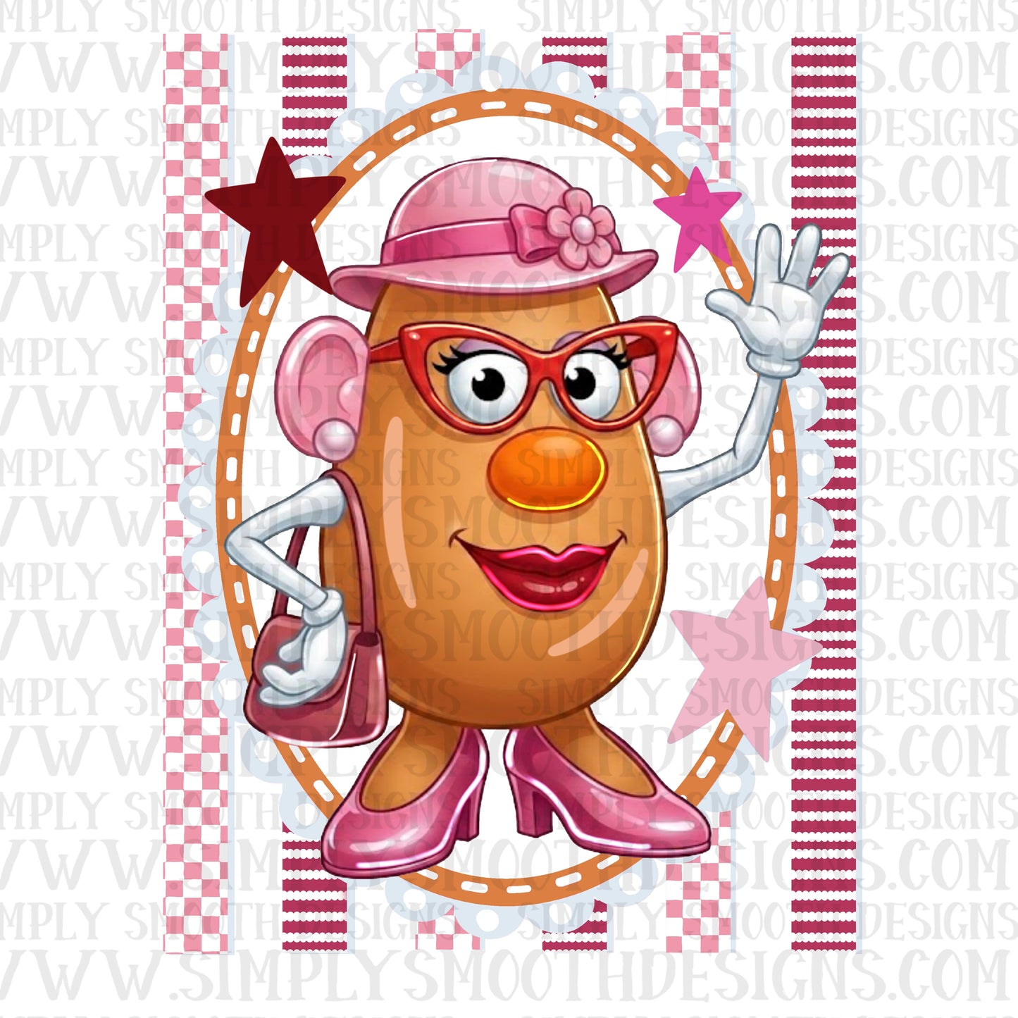 Potato Toy Pink Coquette Stripes