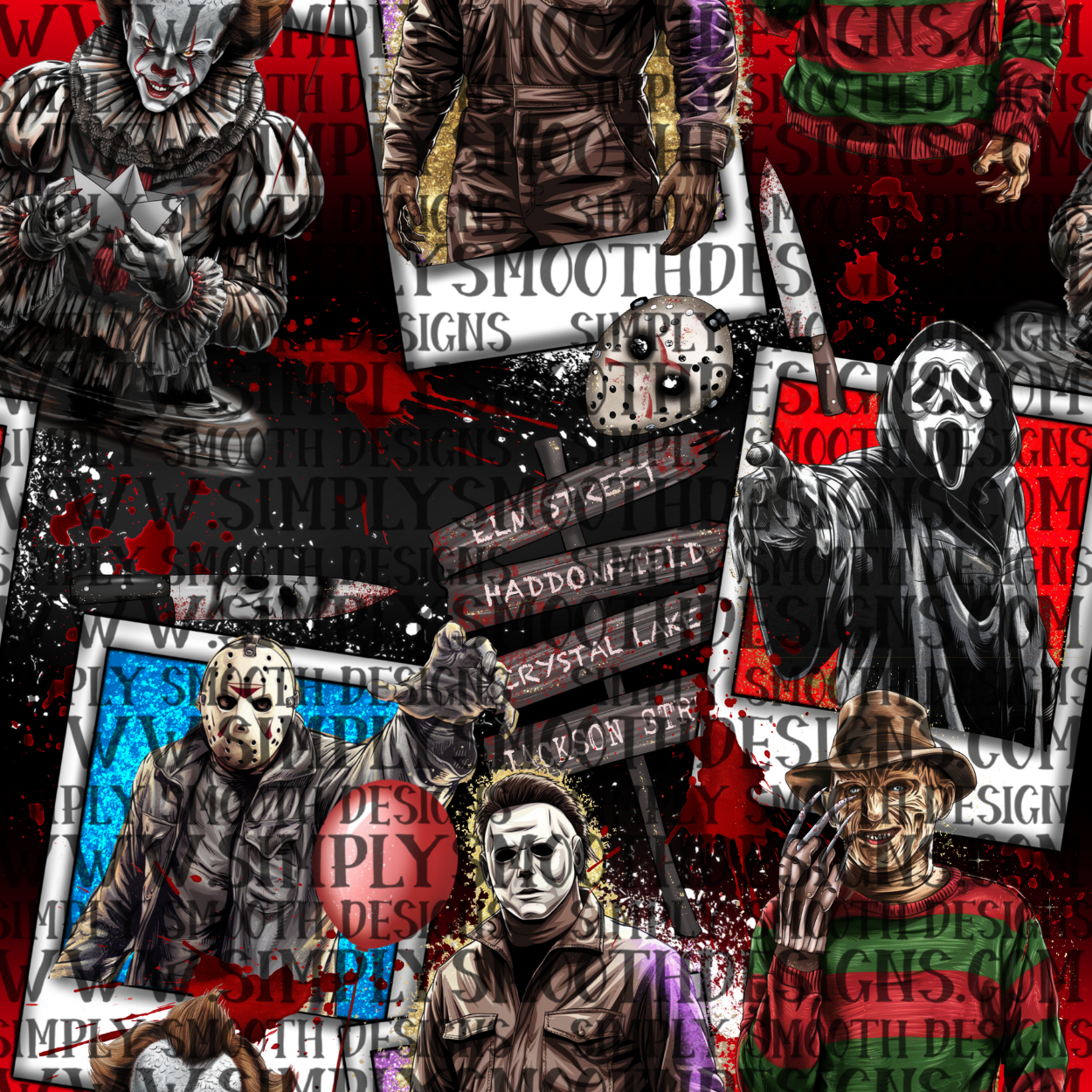 Horror Closeup Seamless