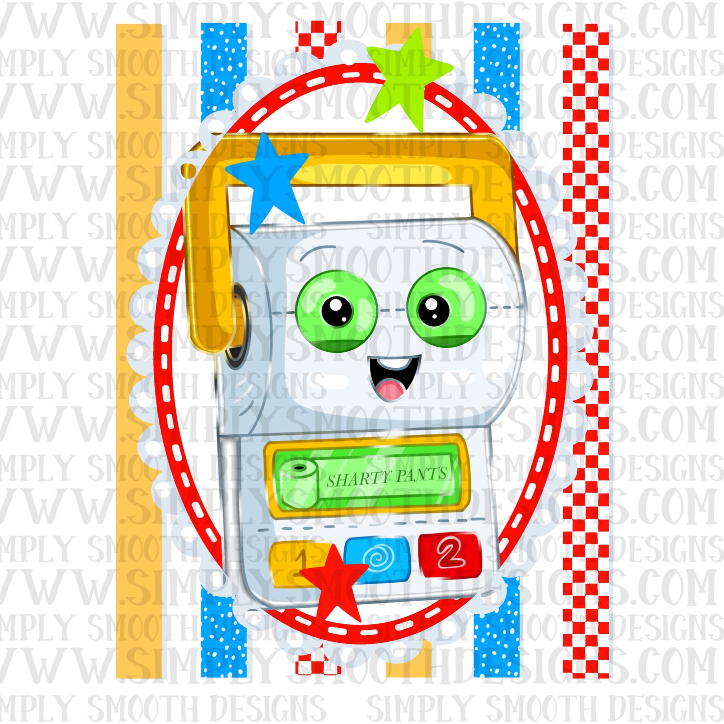Toilet Paper Toy Coquette Stripes
