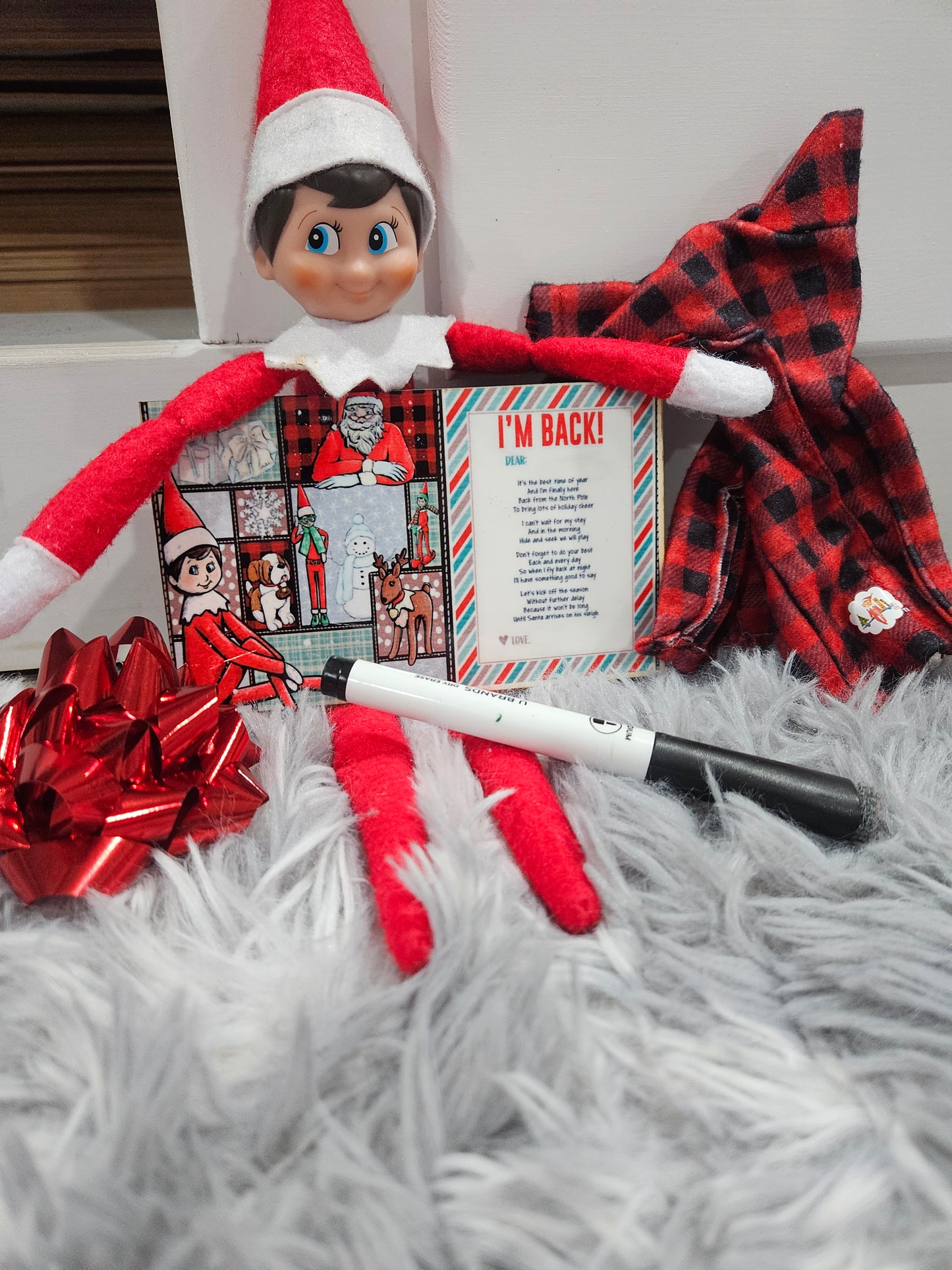 Blank rectangle dry erase boards (5×3) elf file included