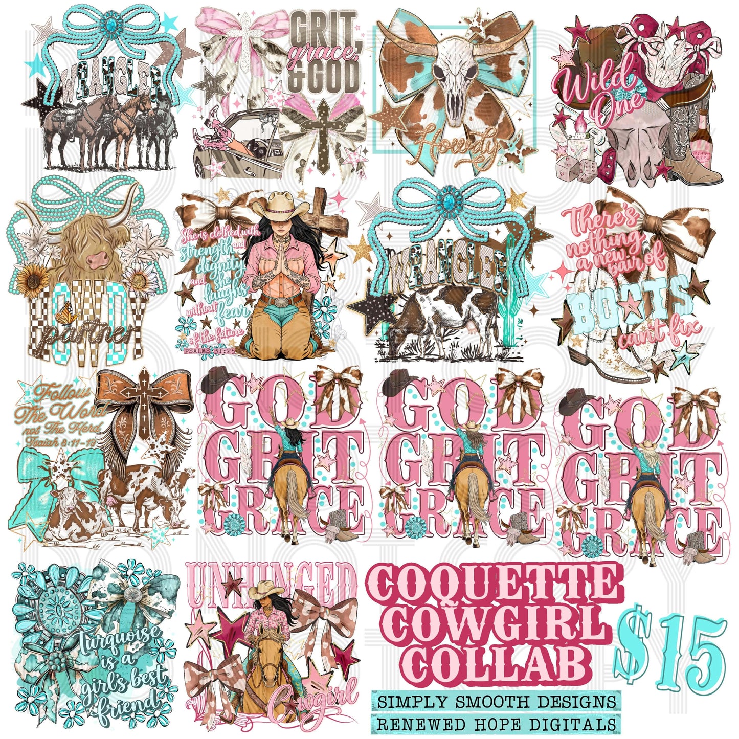 Coquette Cowgirl Collab W Renewed Hope Digitals