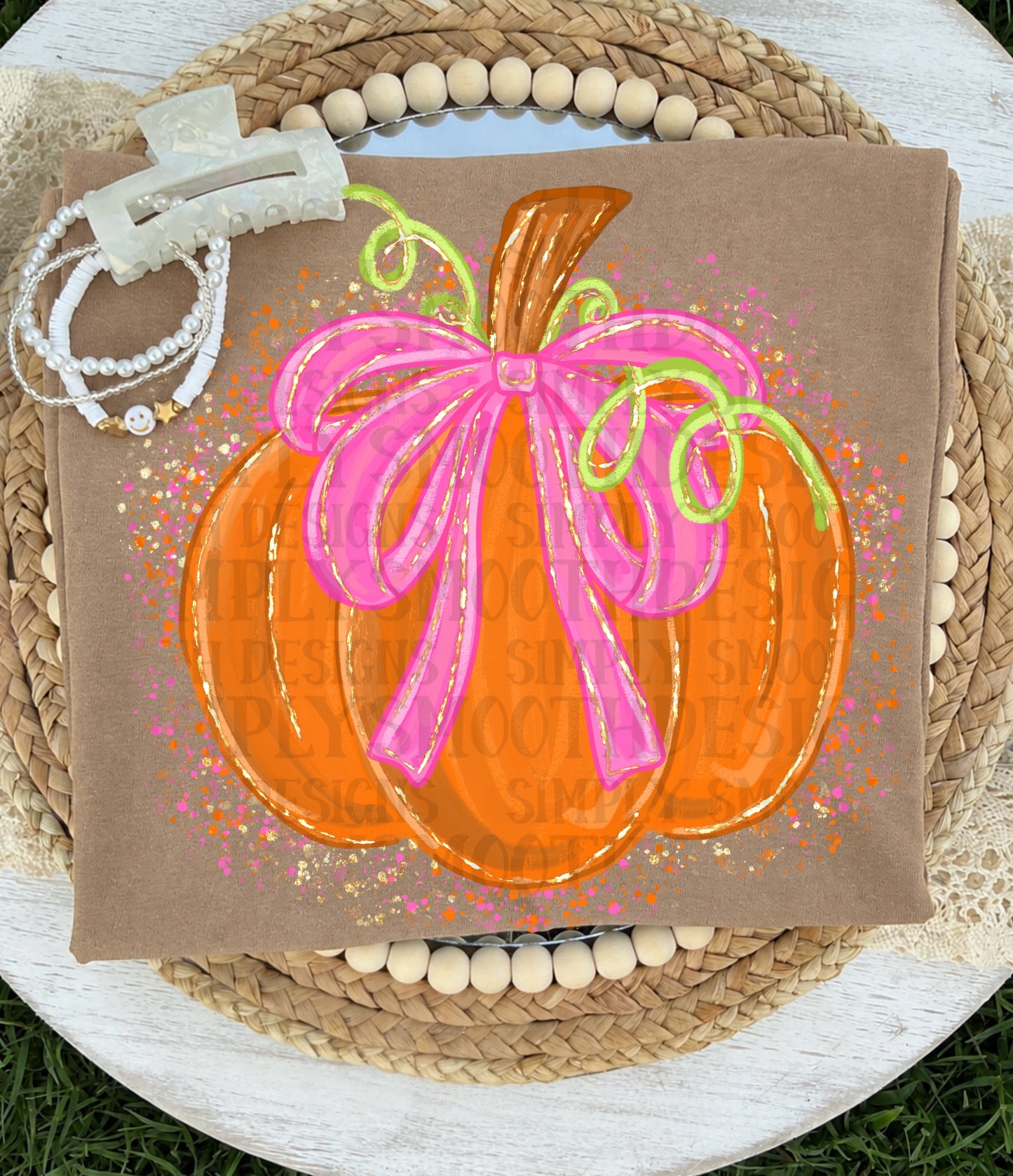 Pumpkins pretty splatter