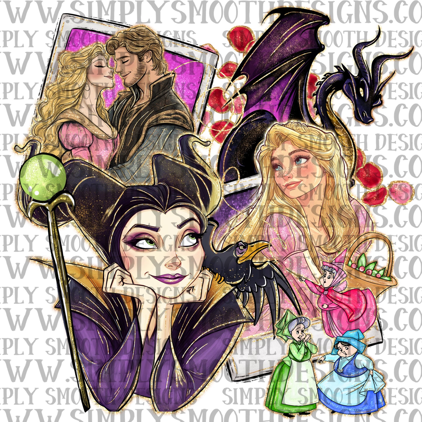 Maleficent polaroid