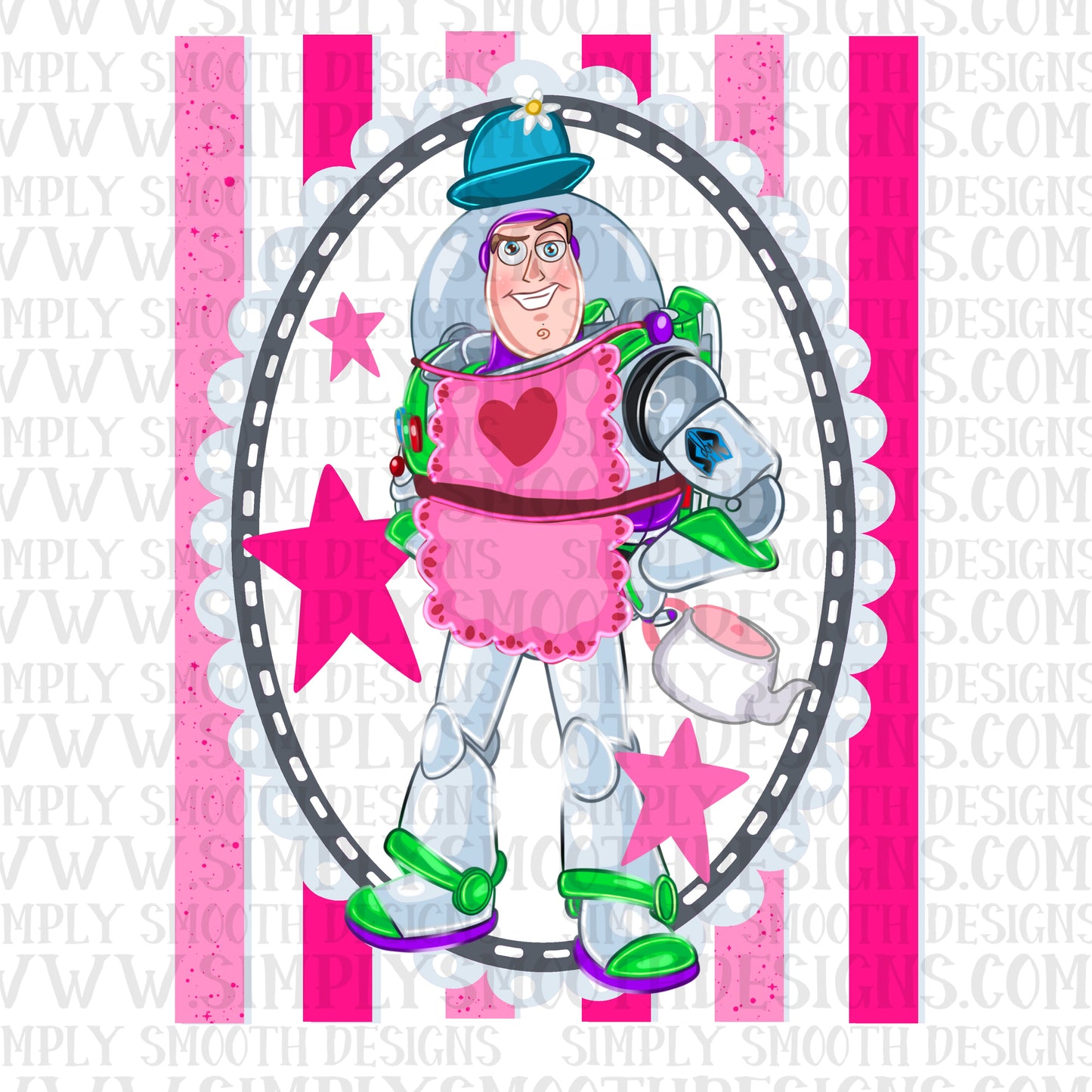 Buz Toy Pink Coquette Stripes