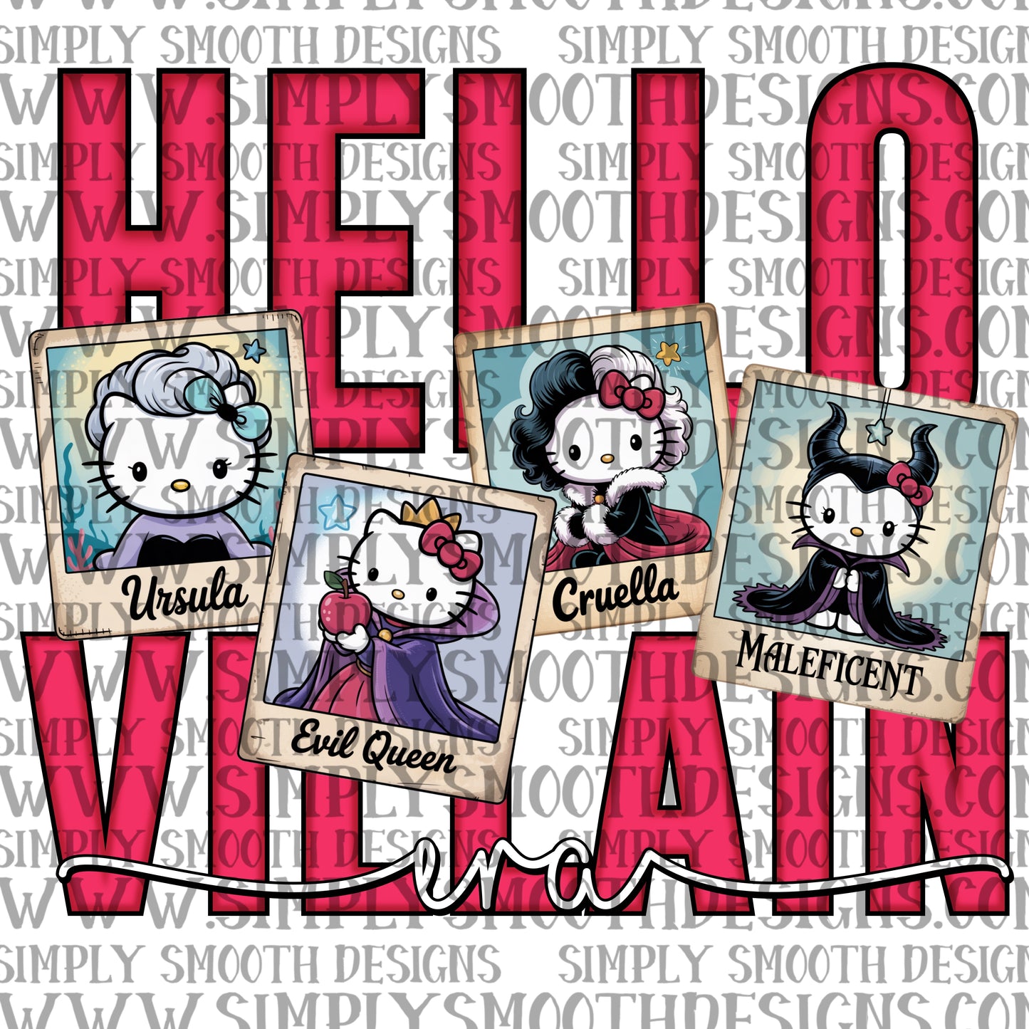 Hello Villain Era Kitty Polaroid