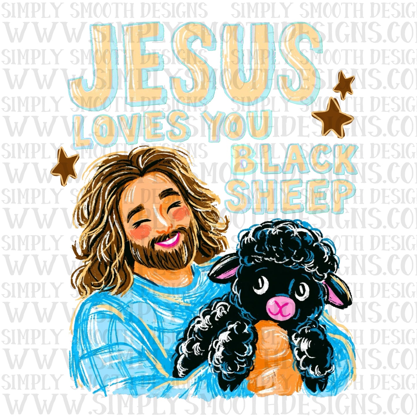 Jesus Loves You Black Sheep
