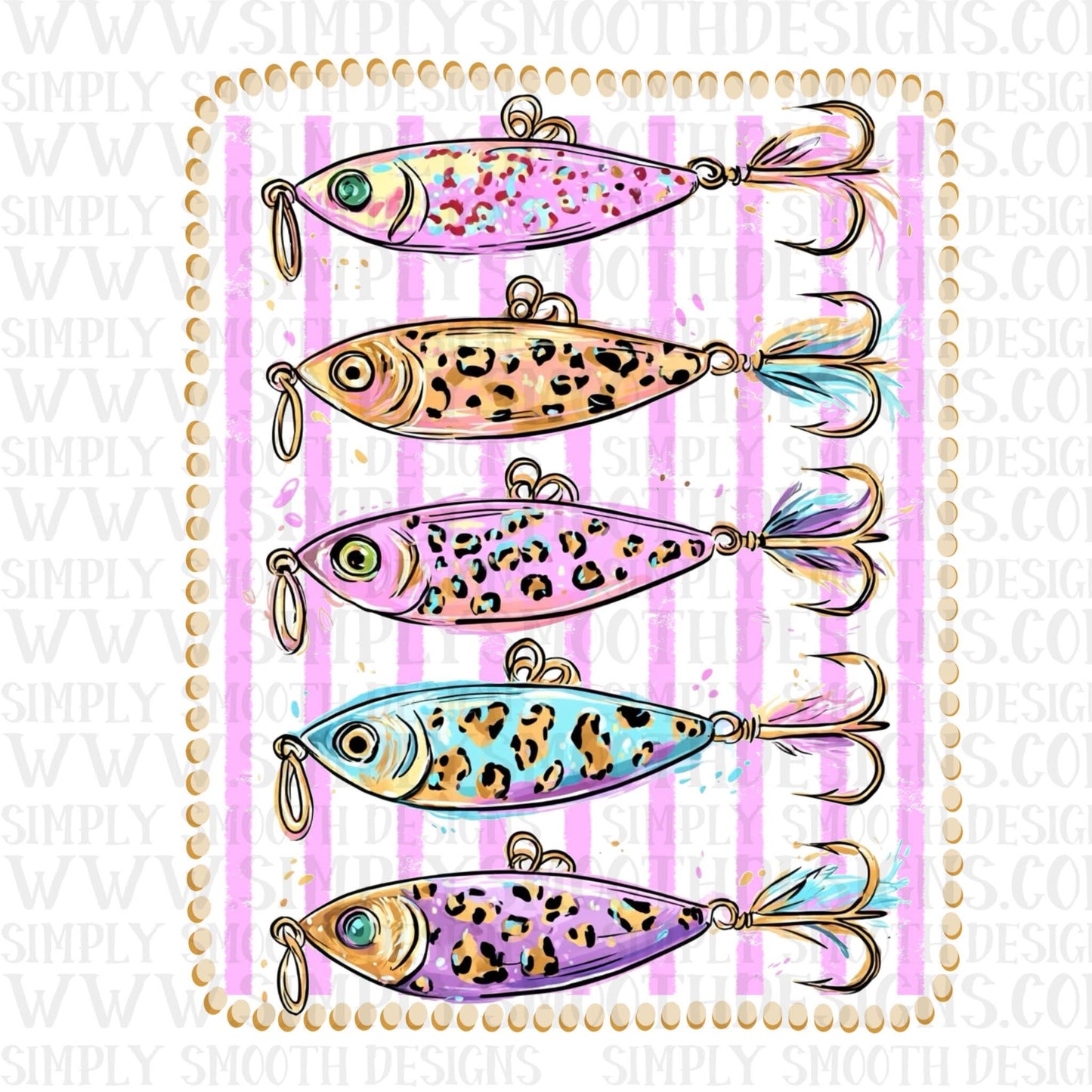 Lures Leopard Stripe Frame
