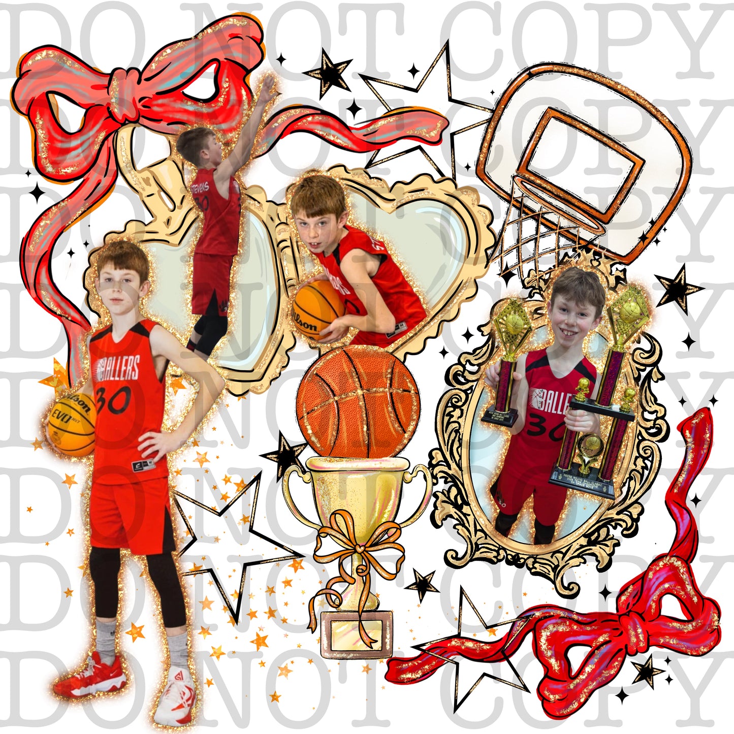 Custom basketball locket