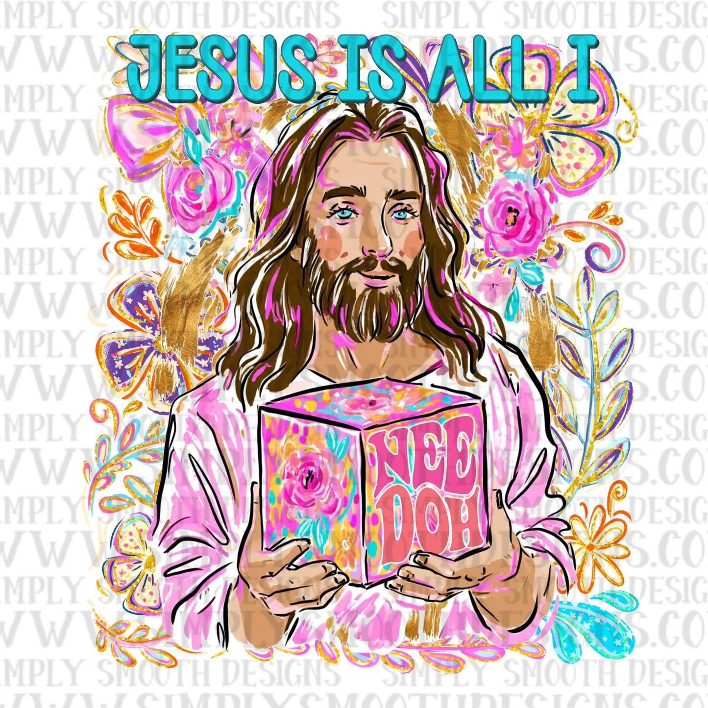 Jesus Is All I N_e-D_h Floral