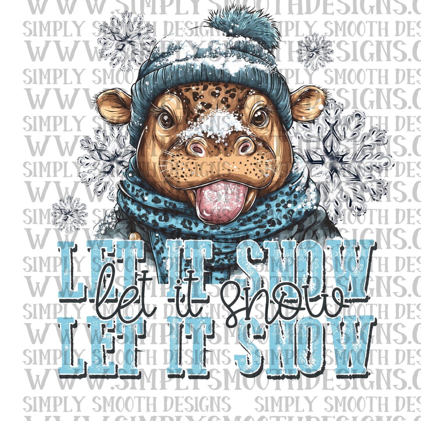 Let it snow hippo