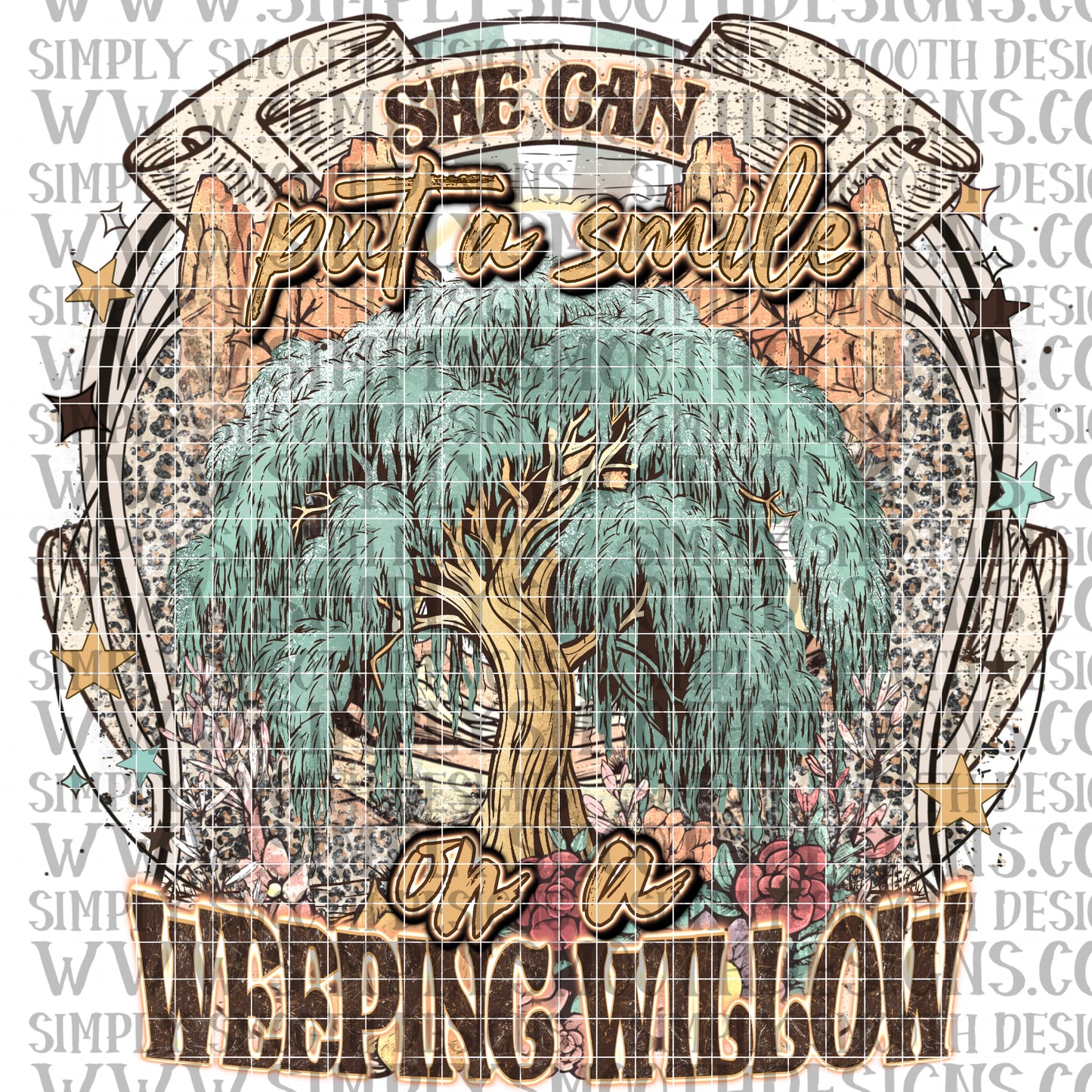 She can put a smile on a weeping willow