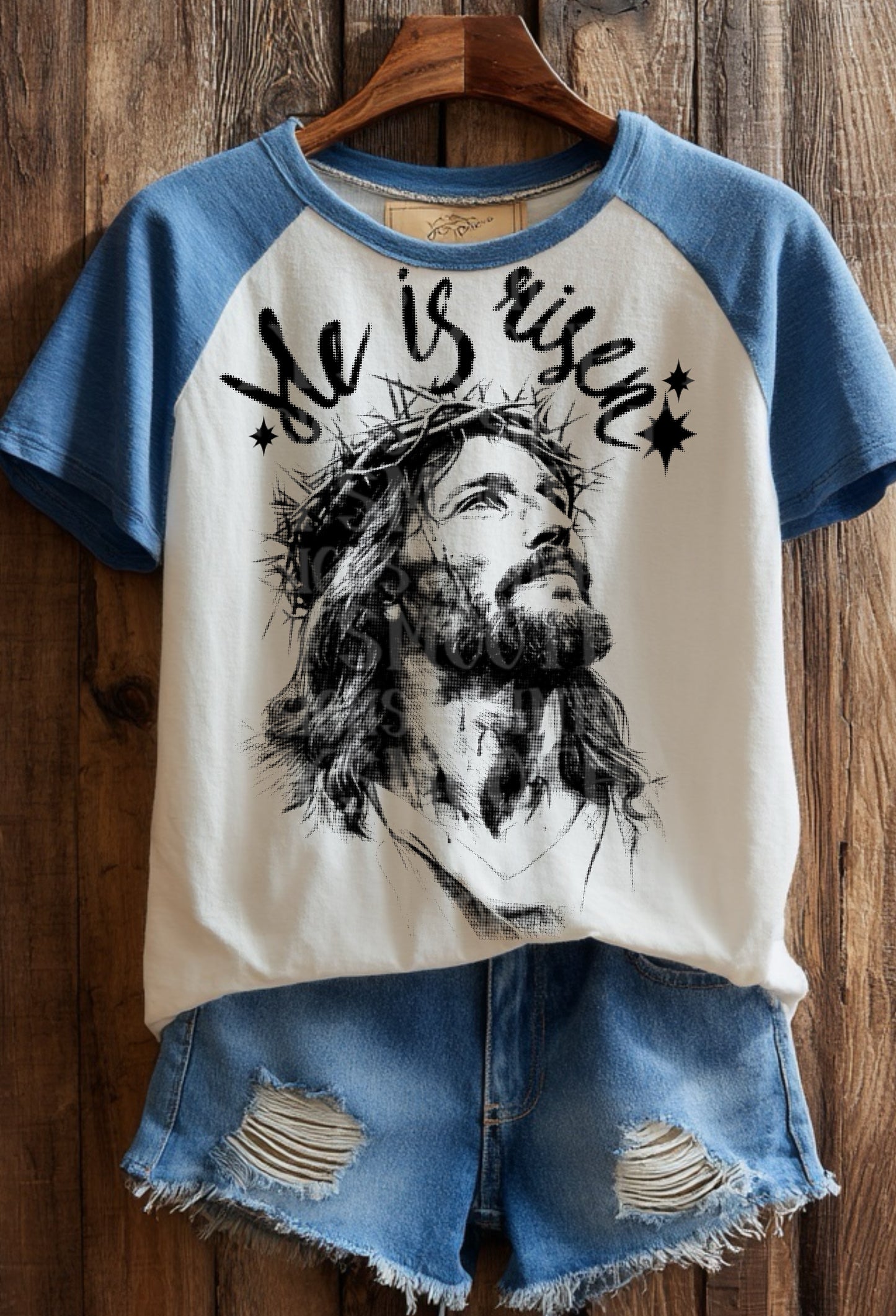 He Is Risen Halftone