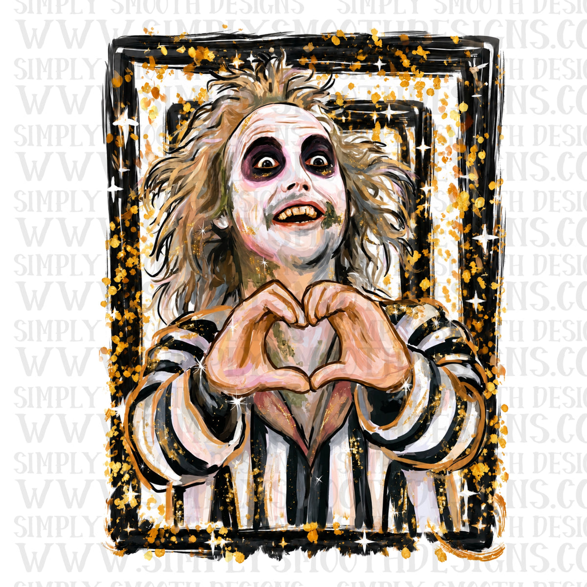Beetlejuice heart hands
