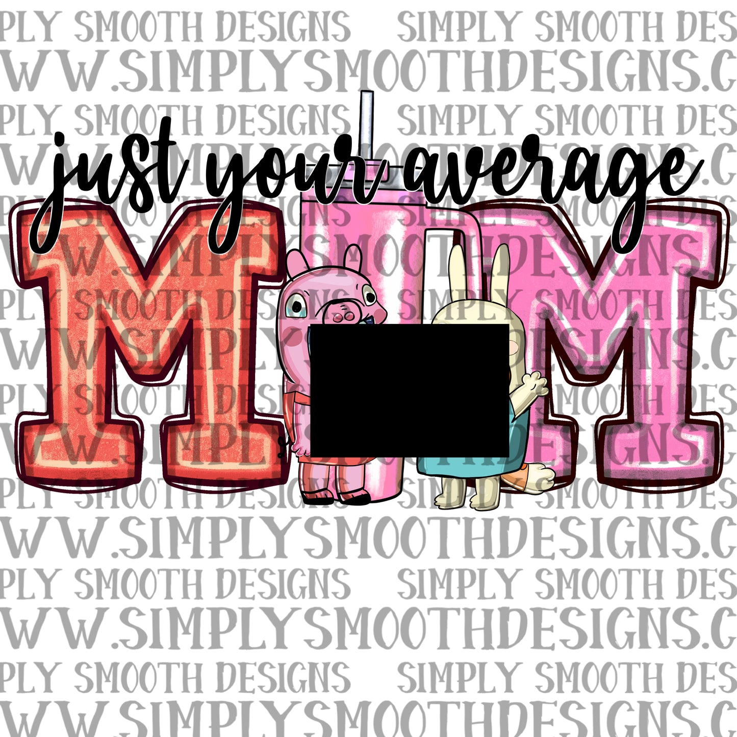 Your average mom peppa pig blue mashup