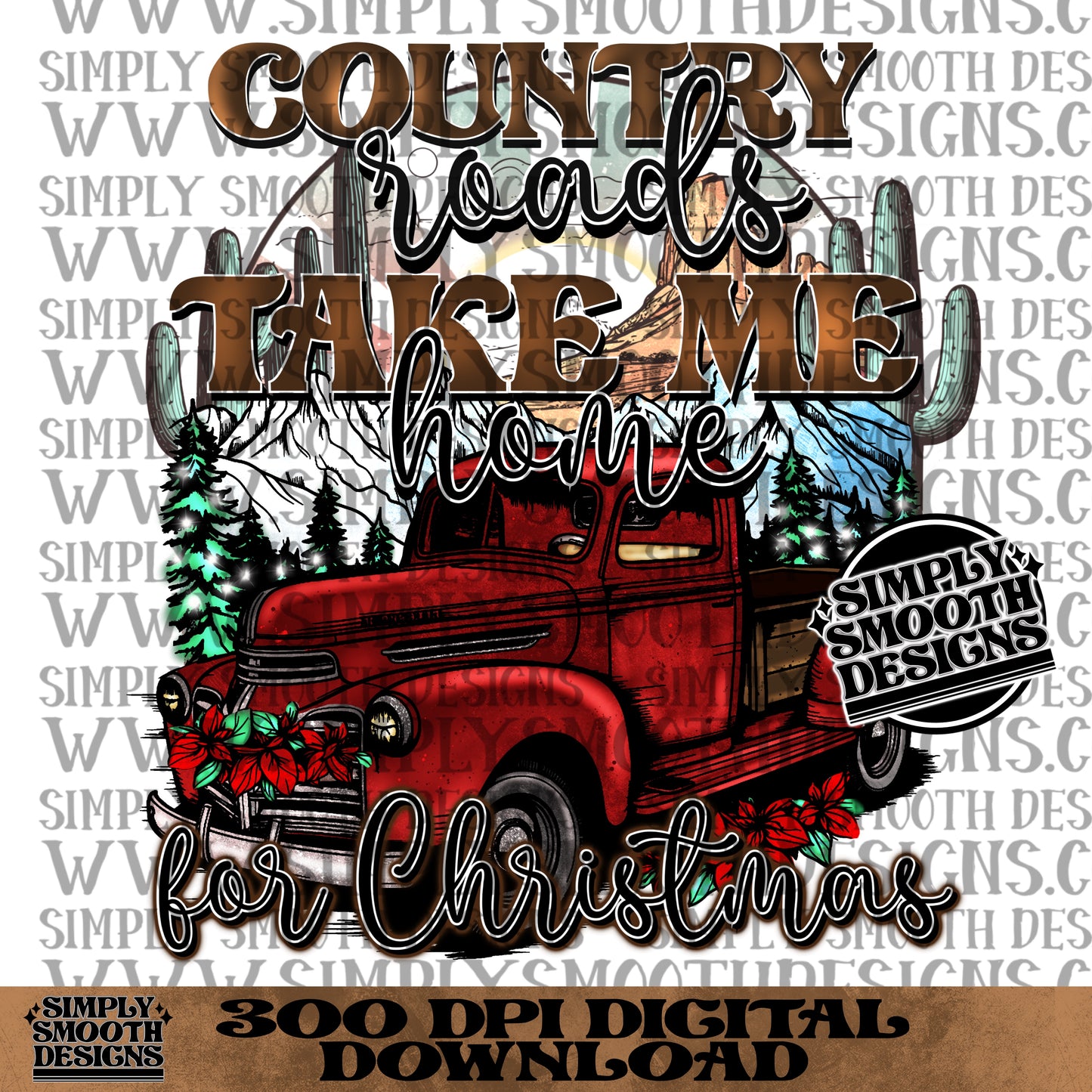 Country roads take me home for christmas