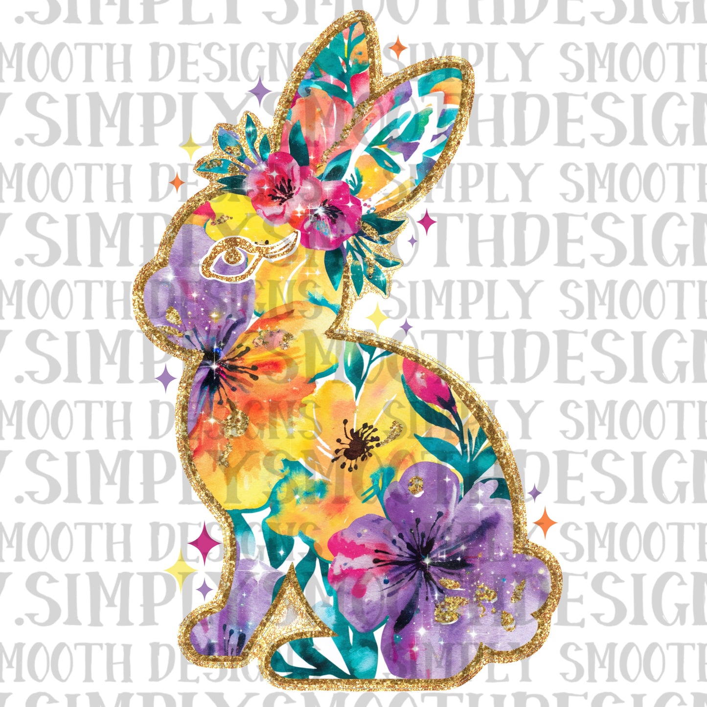 Floral bunny