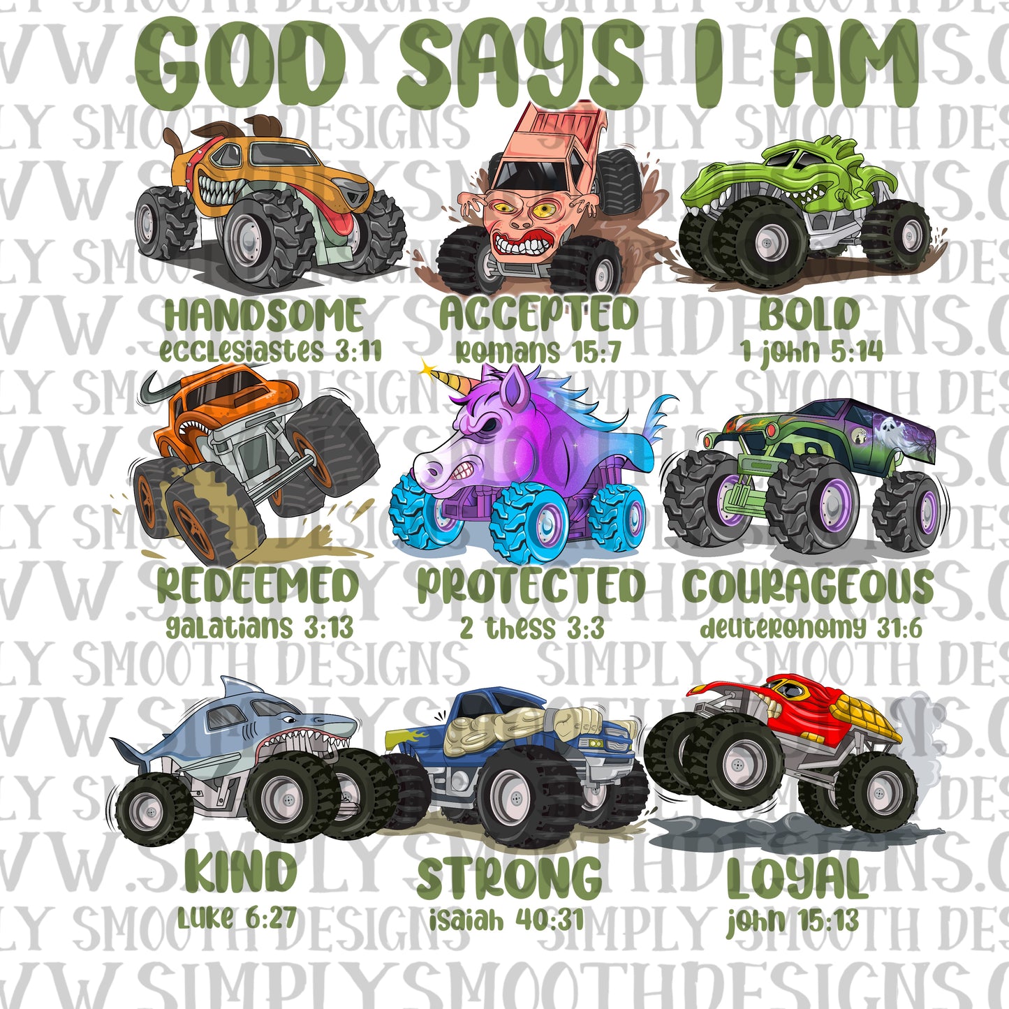 God Says I Am Mon Truck