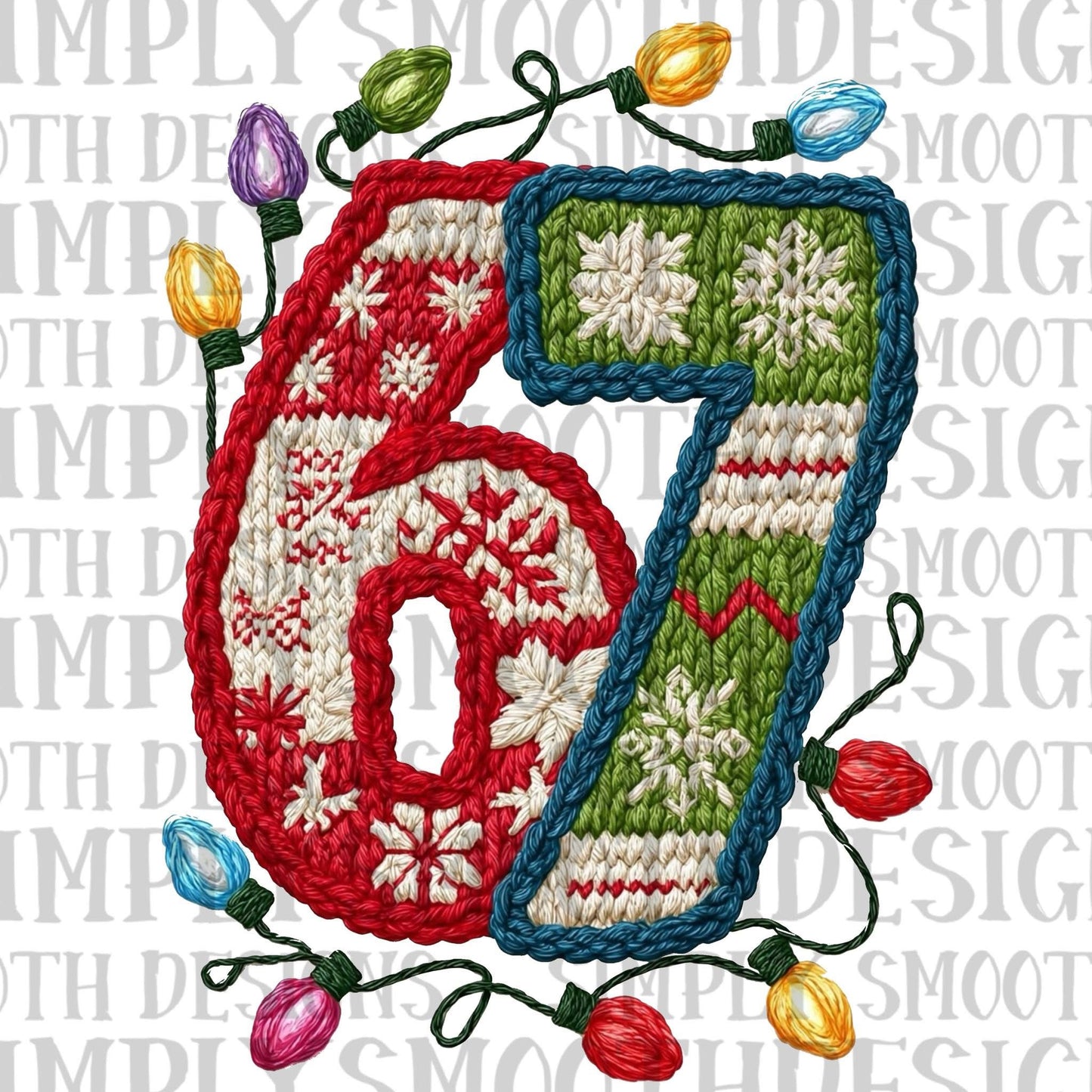 Ugly Christmas Sweater Faux Yarn