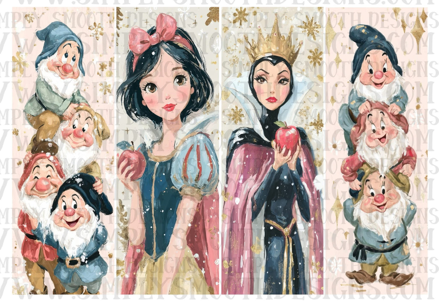 Pastel Snow Four Blocks