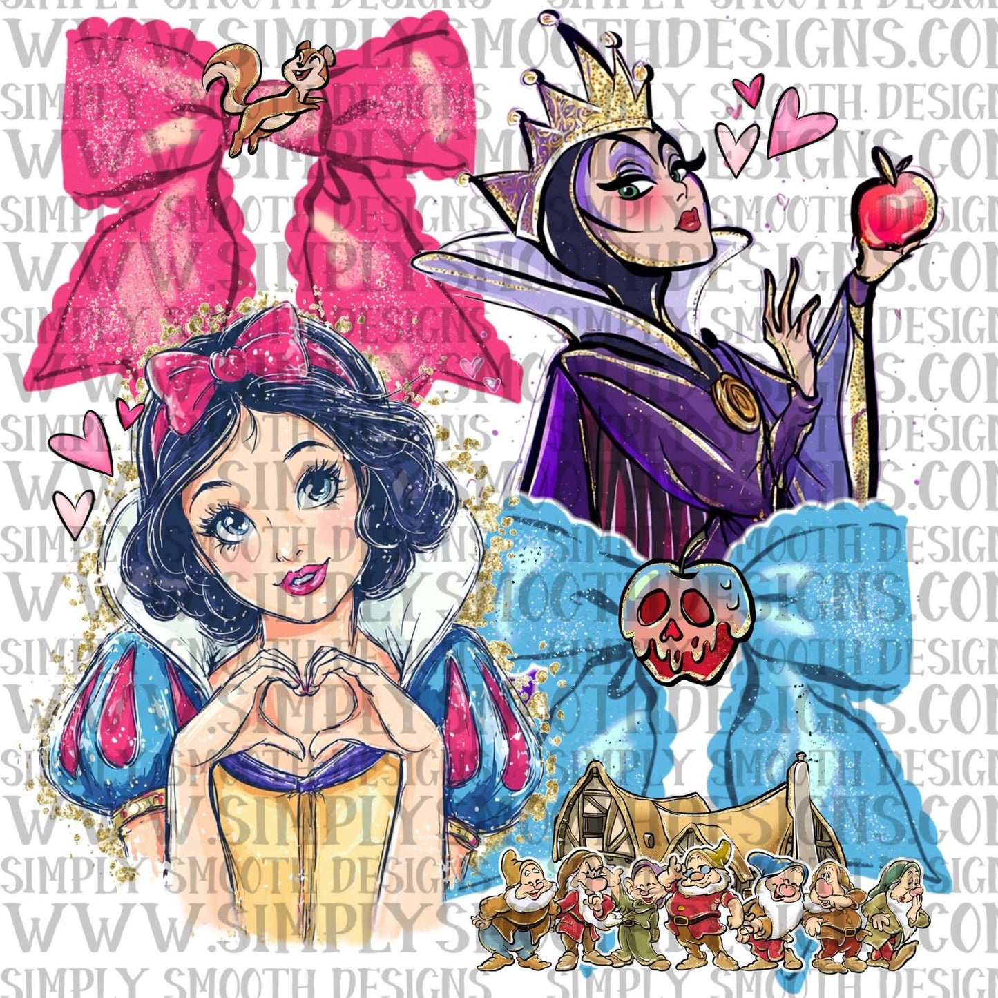 Snow + Evil Bow With Hearts