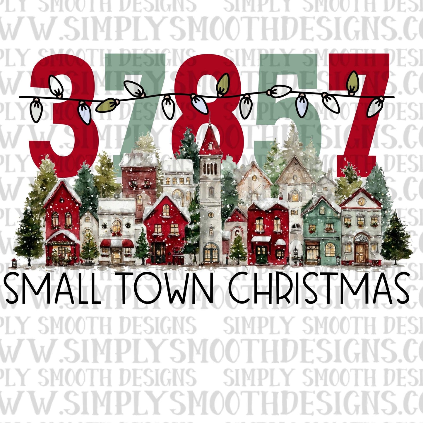 Small Town Christmas Add Your Own Zip Code