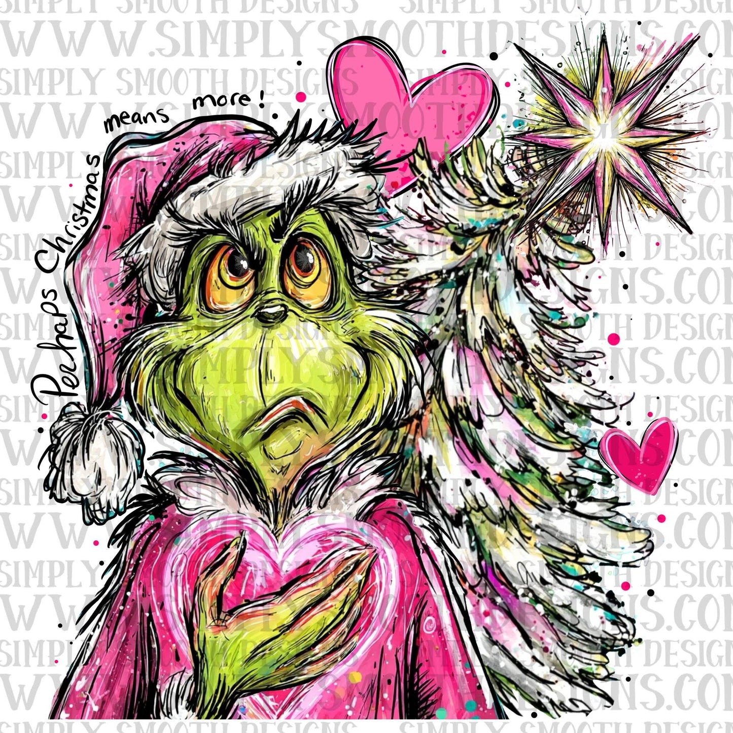 Perhaps Christmas Means More Green Guy Pink Hat