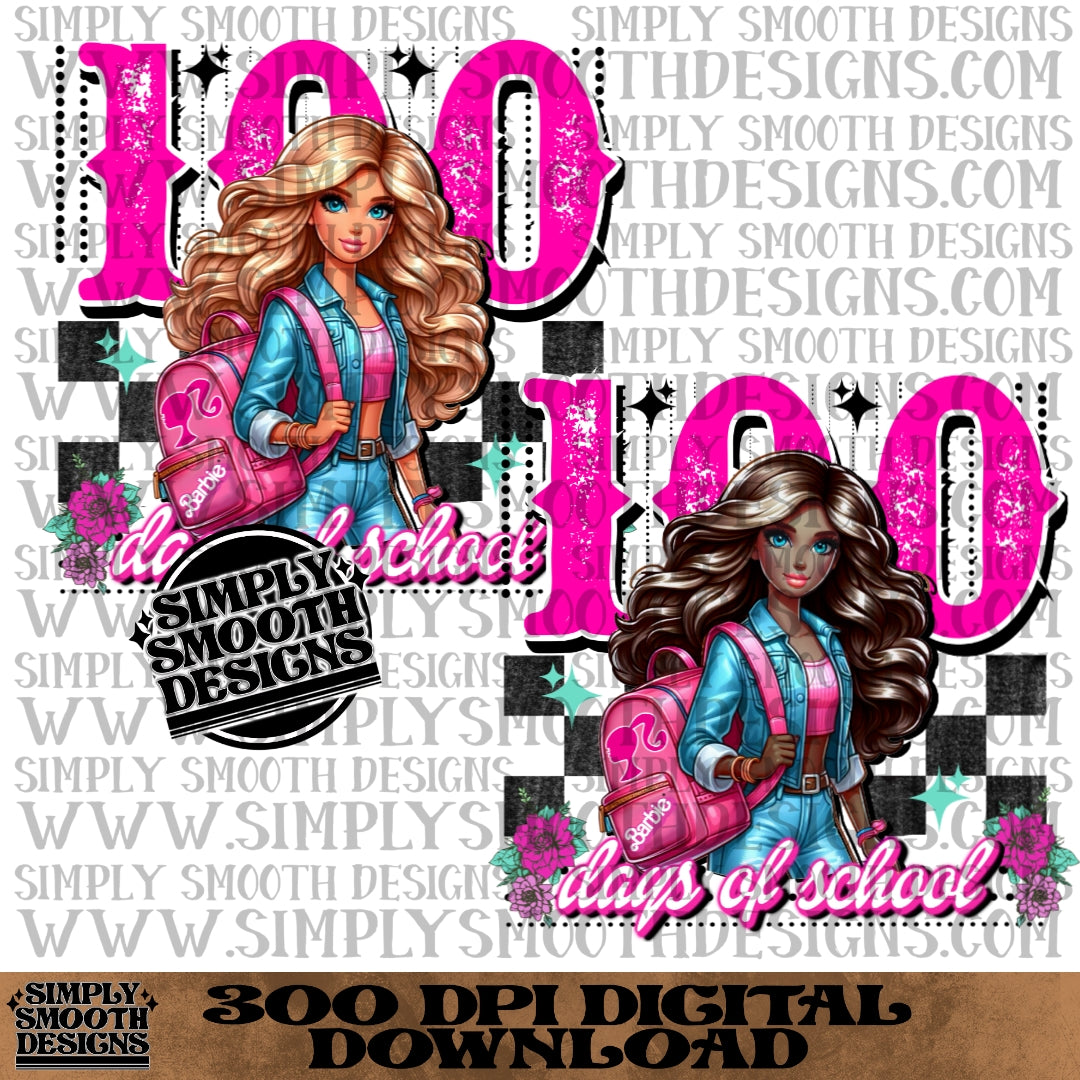 100 days of school Barbie