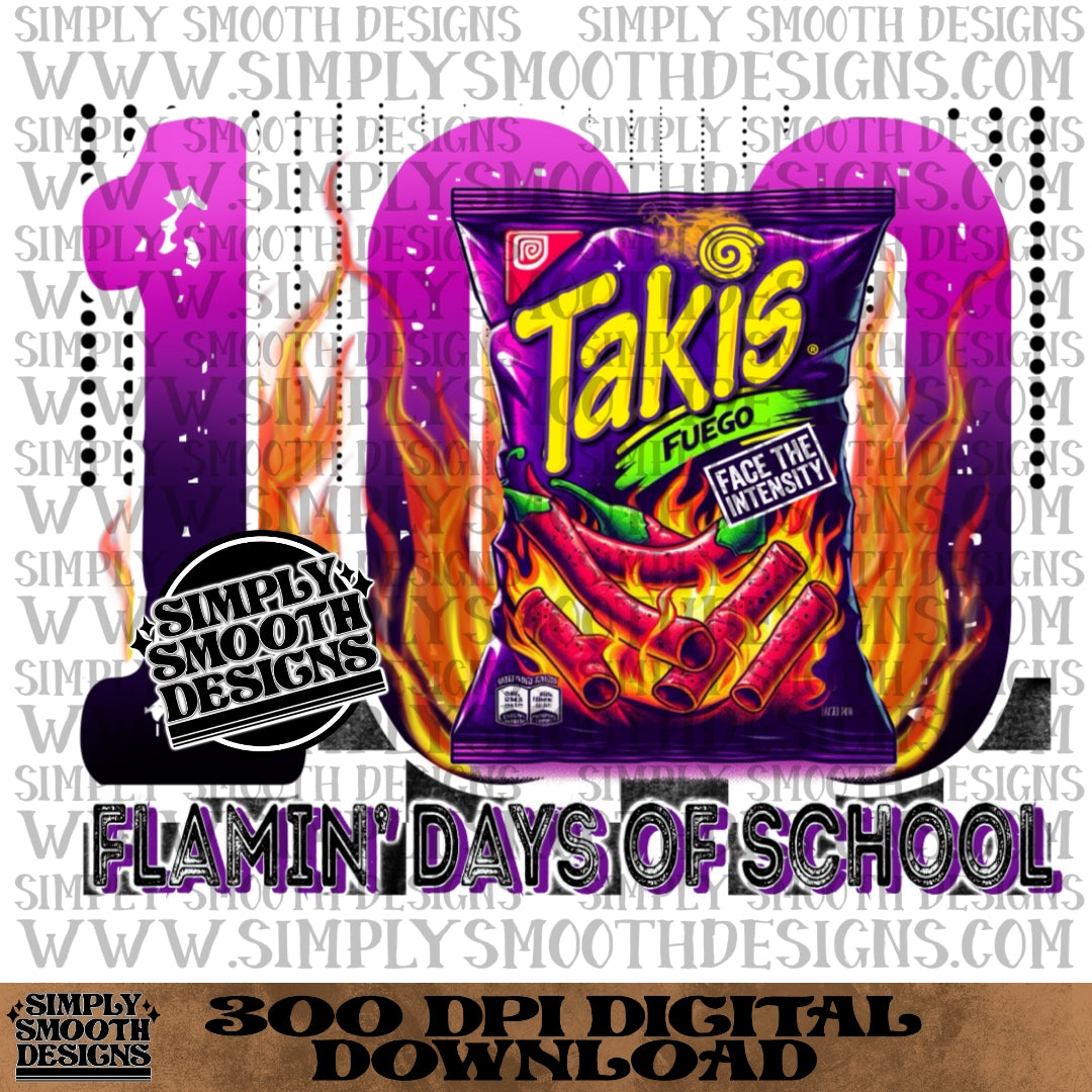 100 days flamin of school