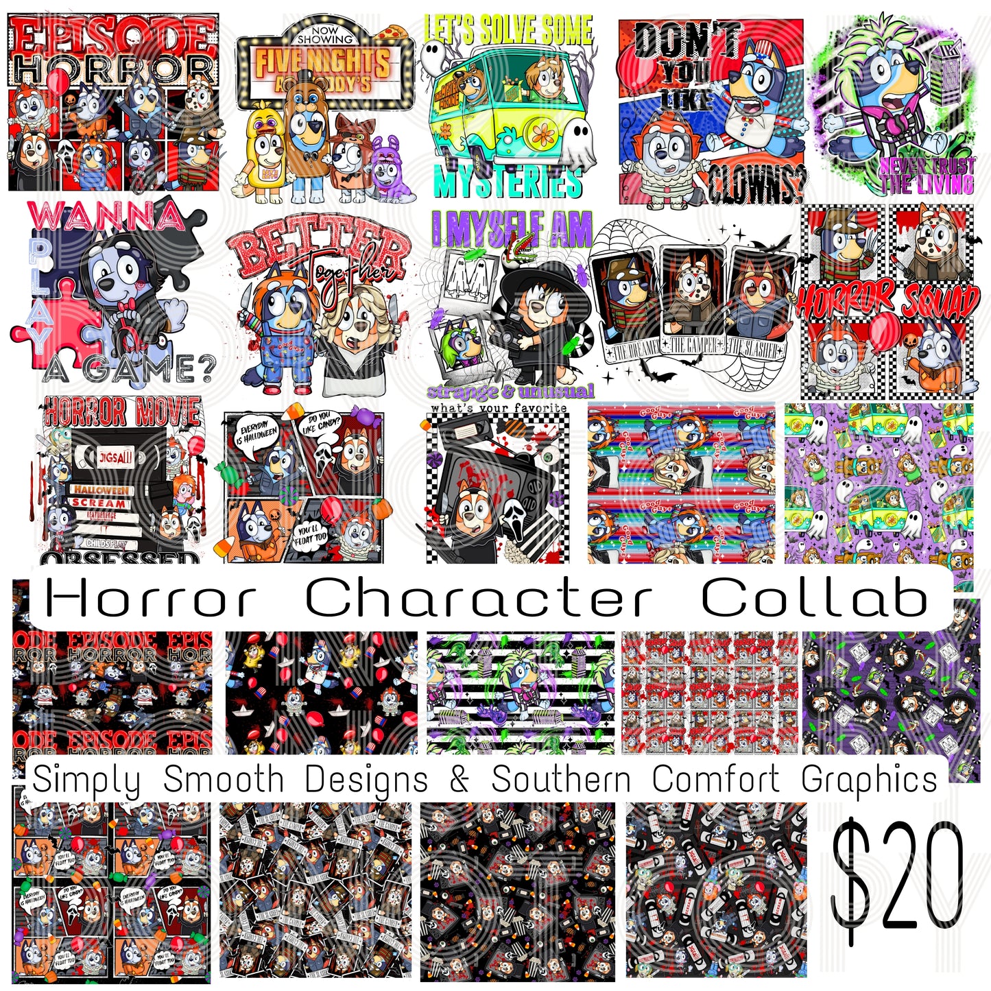 Horror Character Collab w/ Southern Comfort Graphics