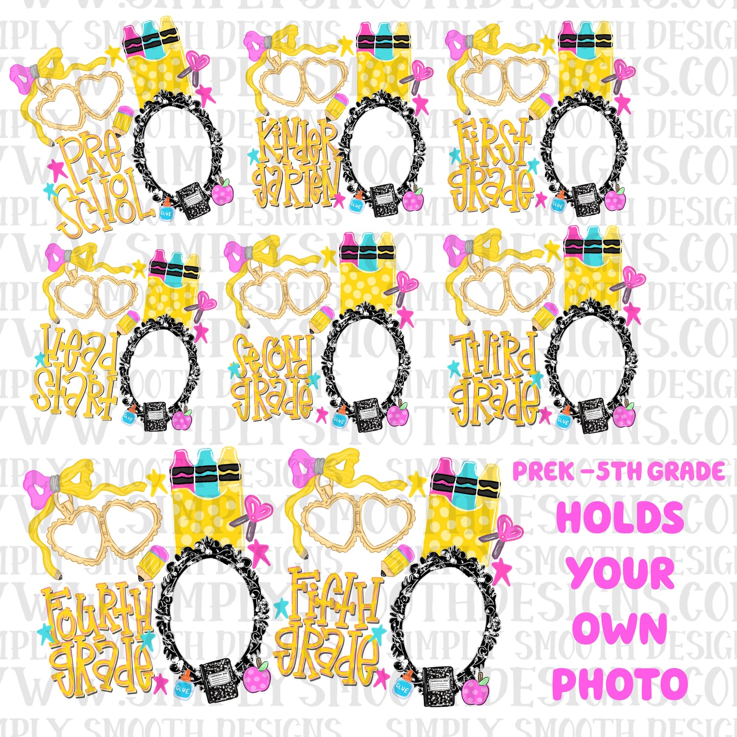 School grade locket bundle