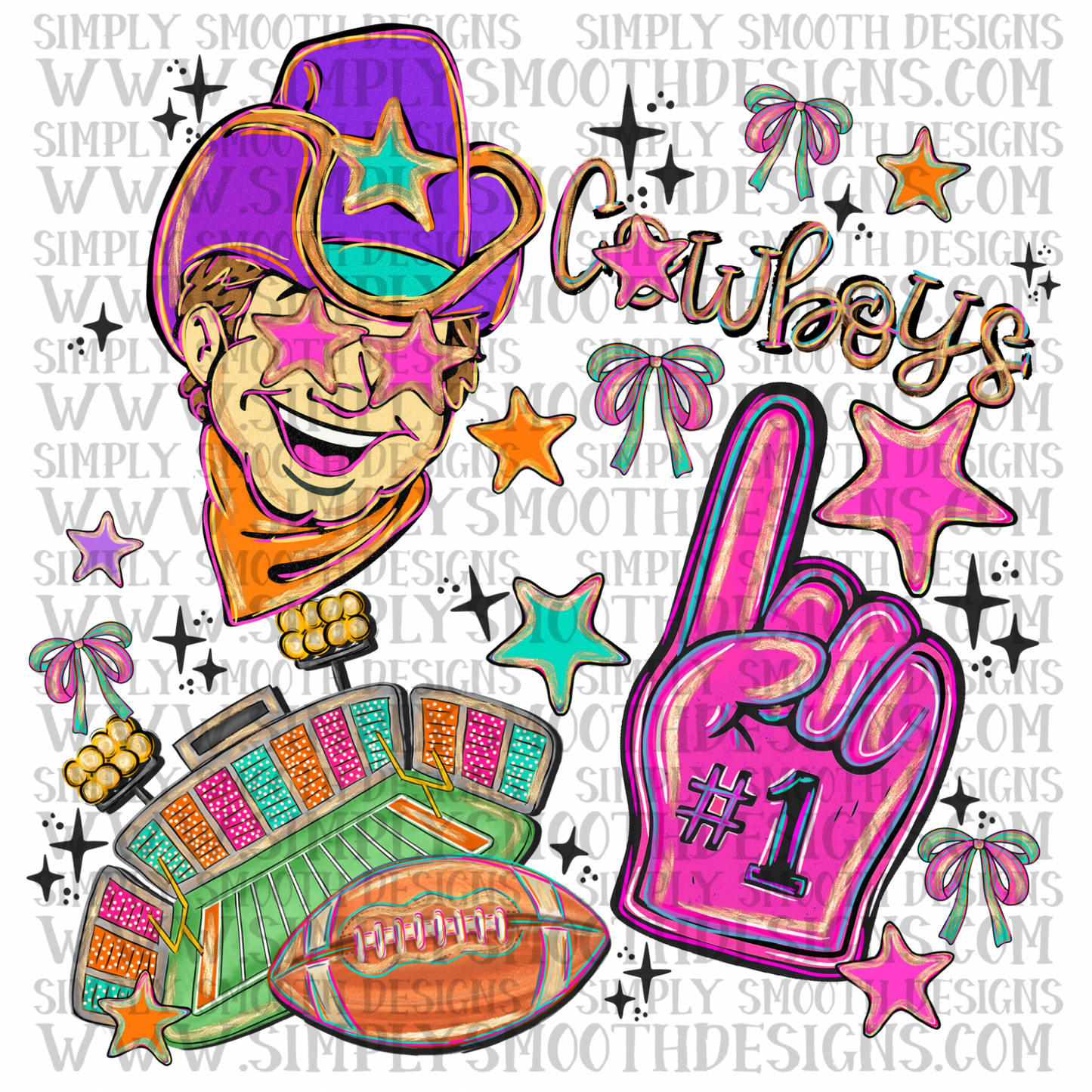 Cowboys Bright Preppy