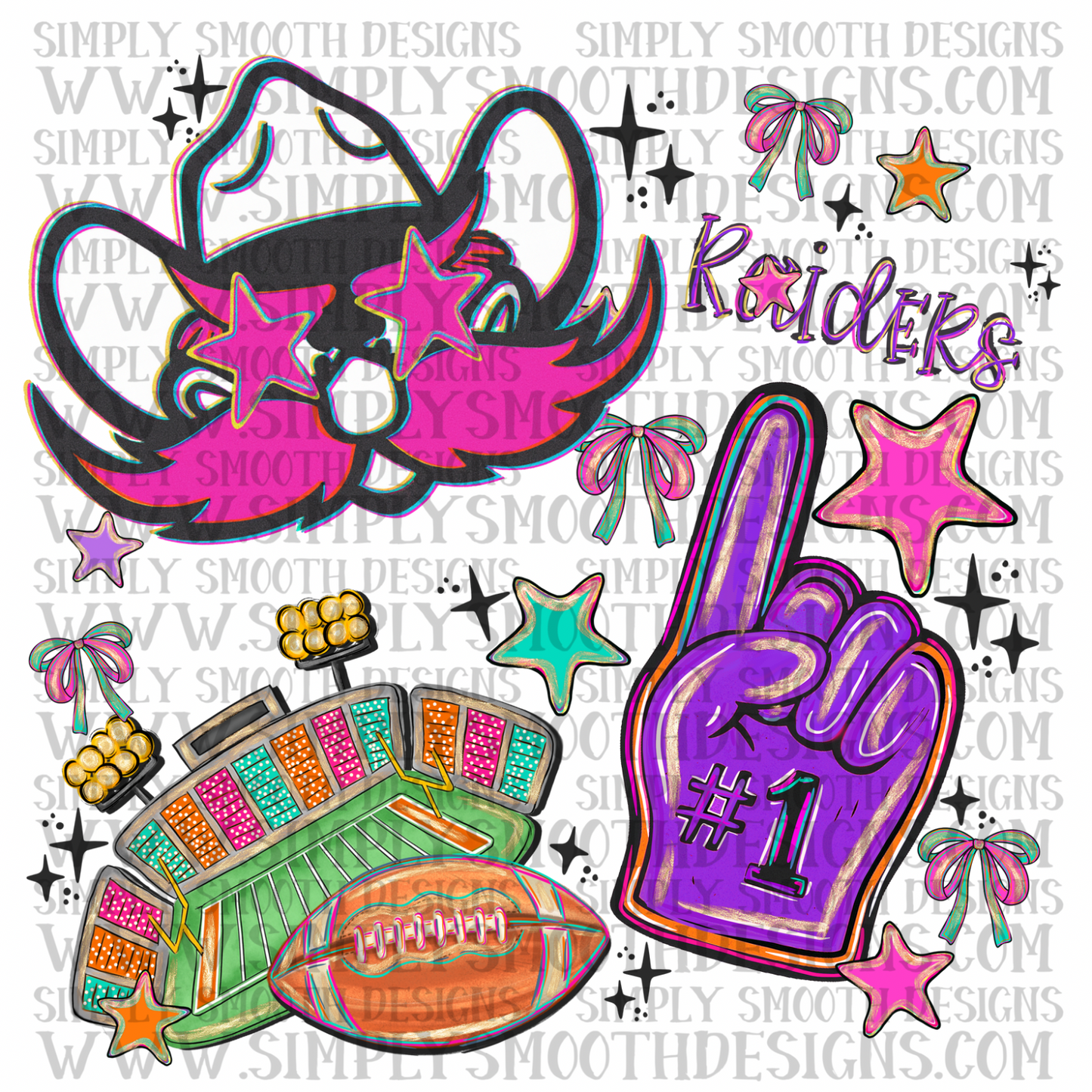 Raiders Bright Preppy