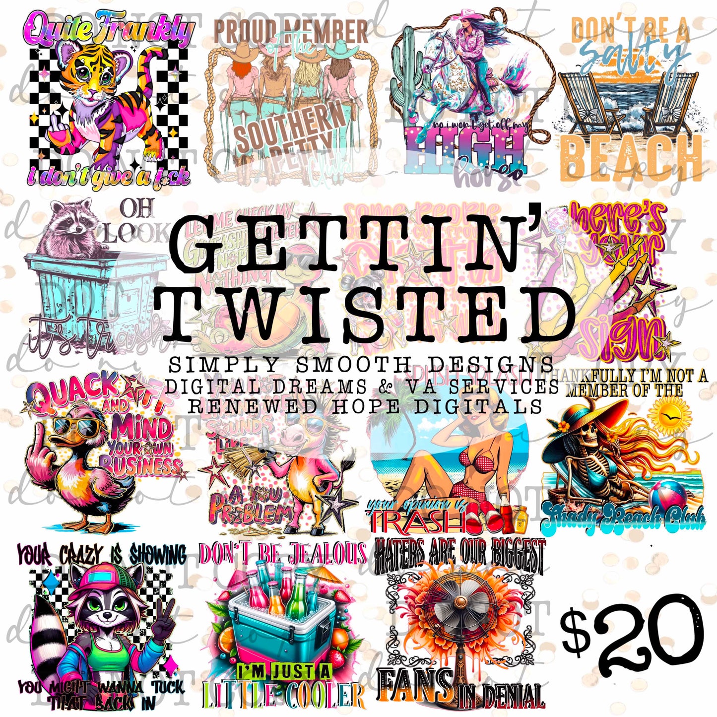 Twisted Snarky Collab Simply Smooth x Renewed Hope x Digital Dreams