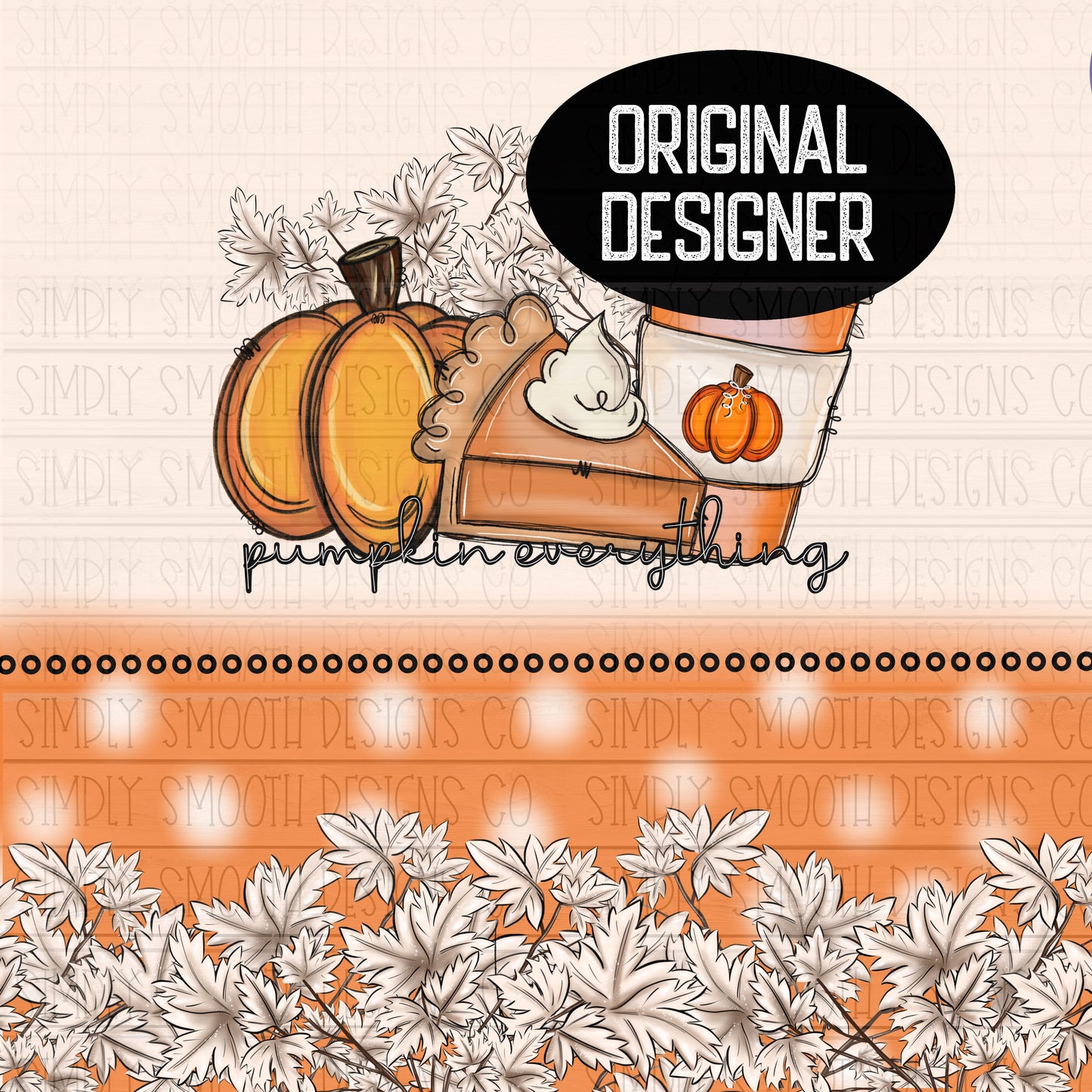 Pumpkin everything tumbler