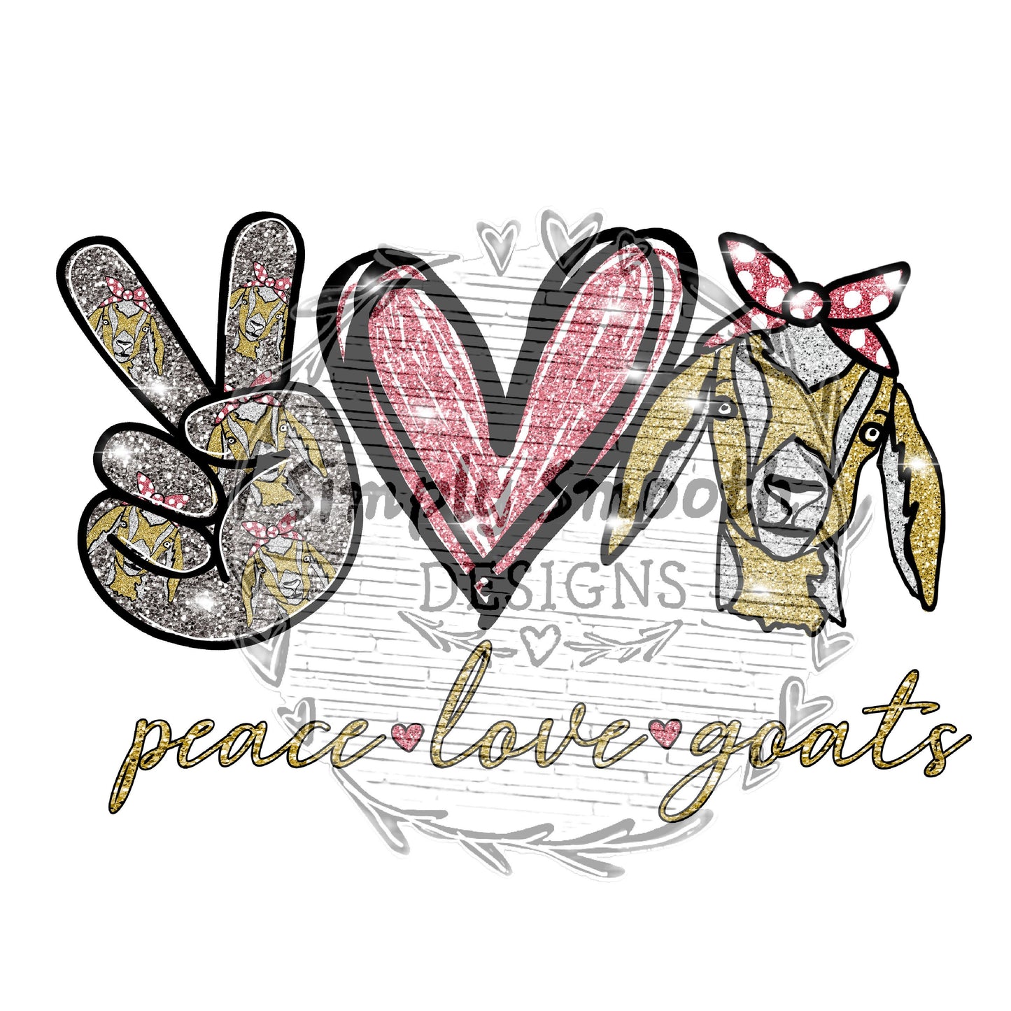 Peace love goats