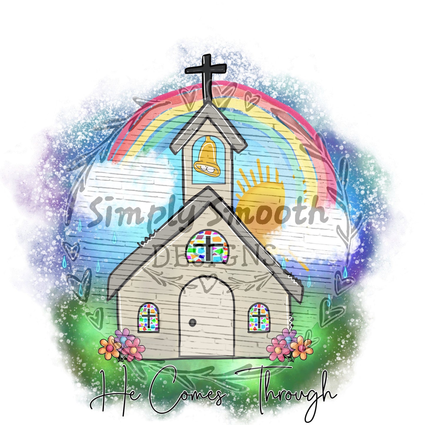 He comes through church