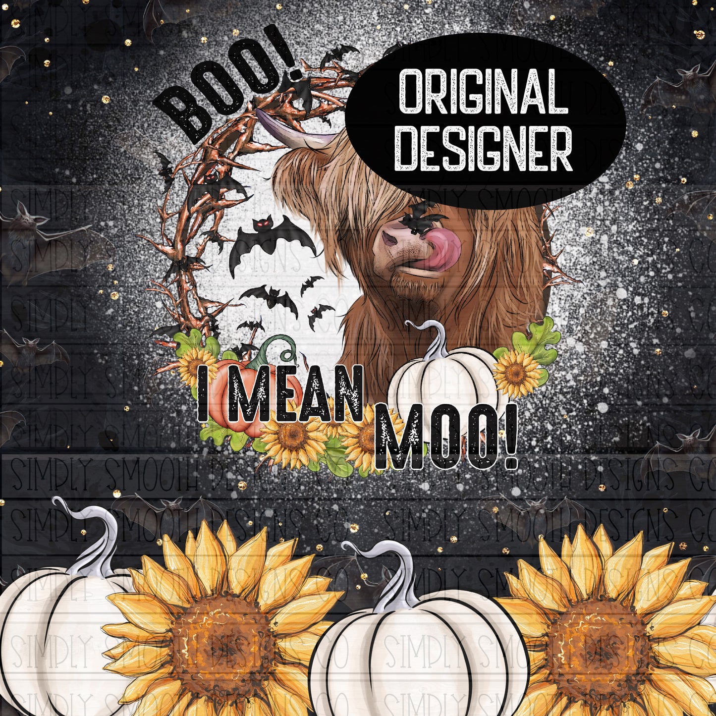Boo I mean moo tumbler