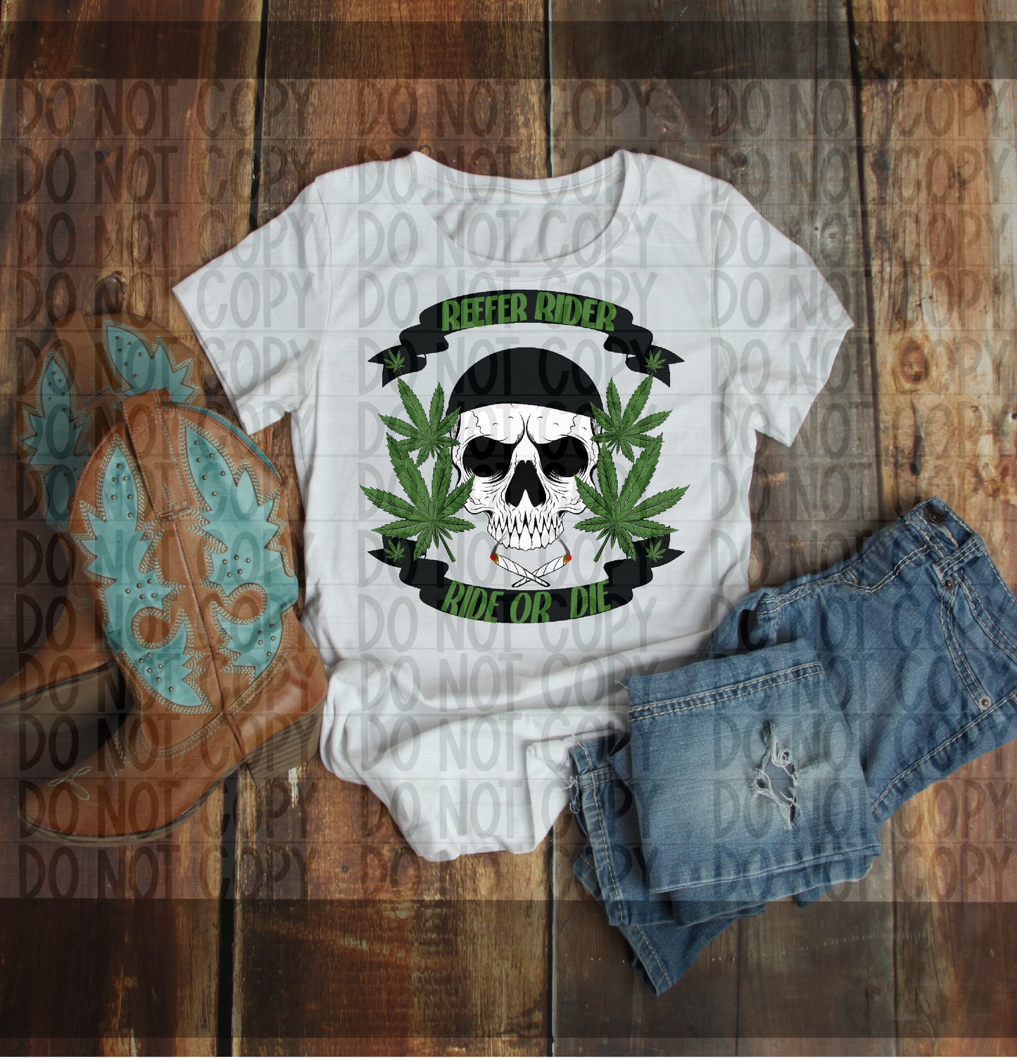 Reefer Rider Ride or Die Skull