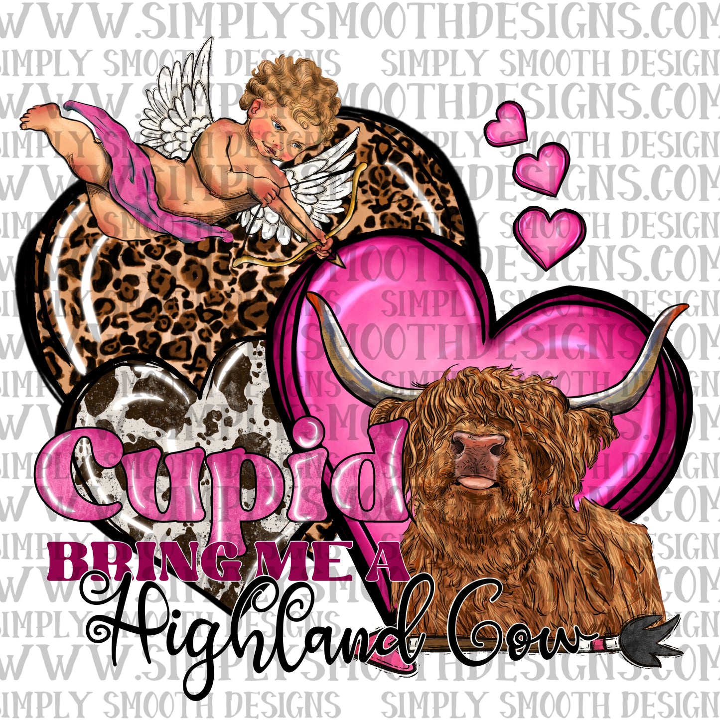 Highland cow valentines