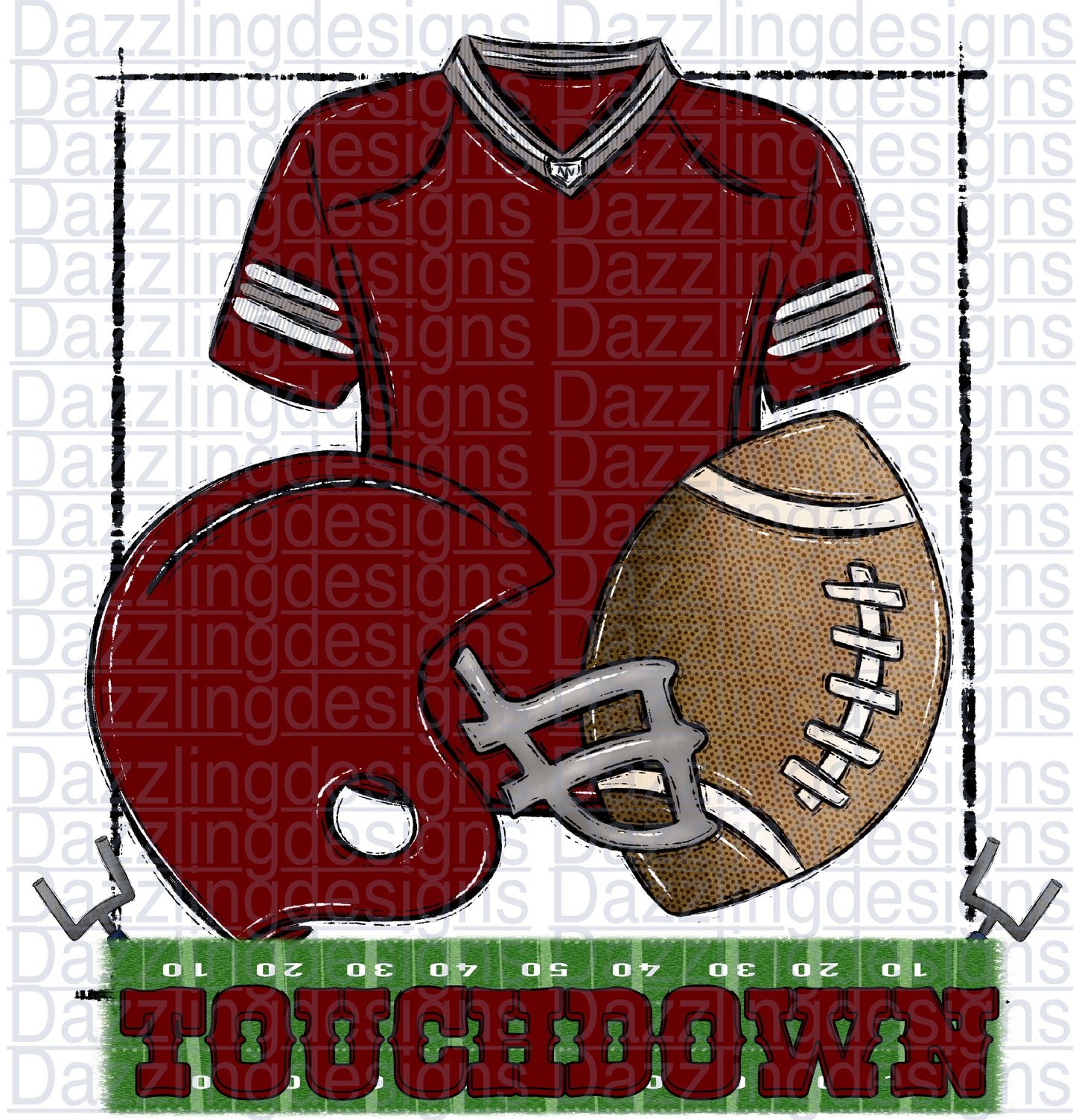Maroon Color Football