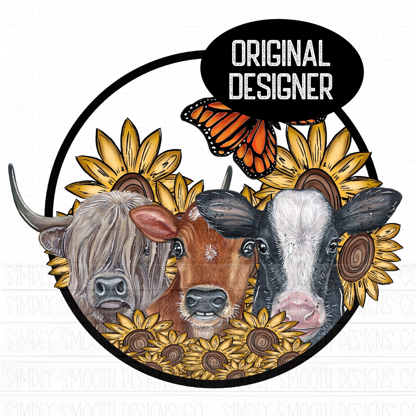Cow sunflowers