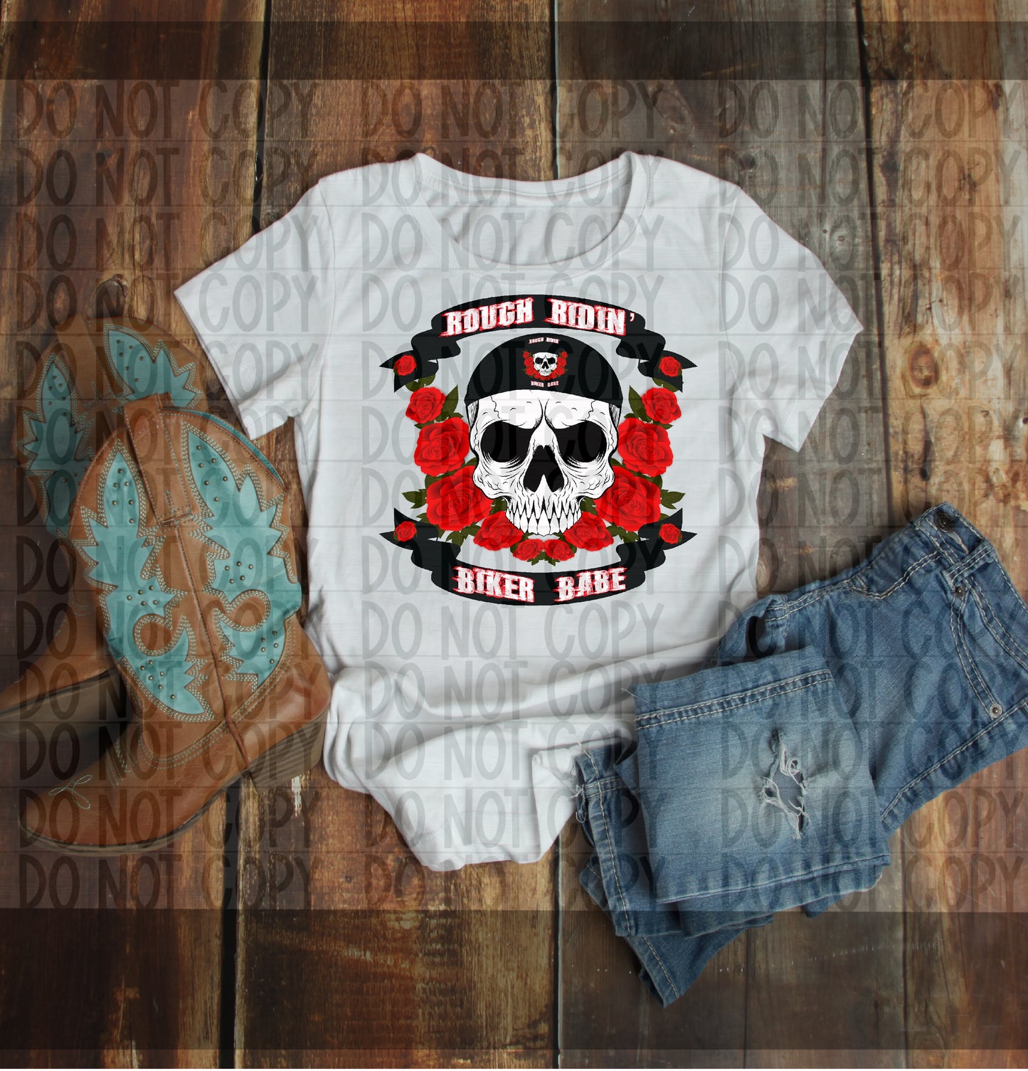 Rough Ridin Biker Babe Roses