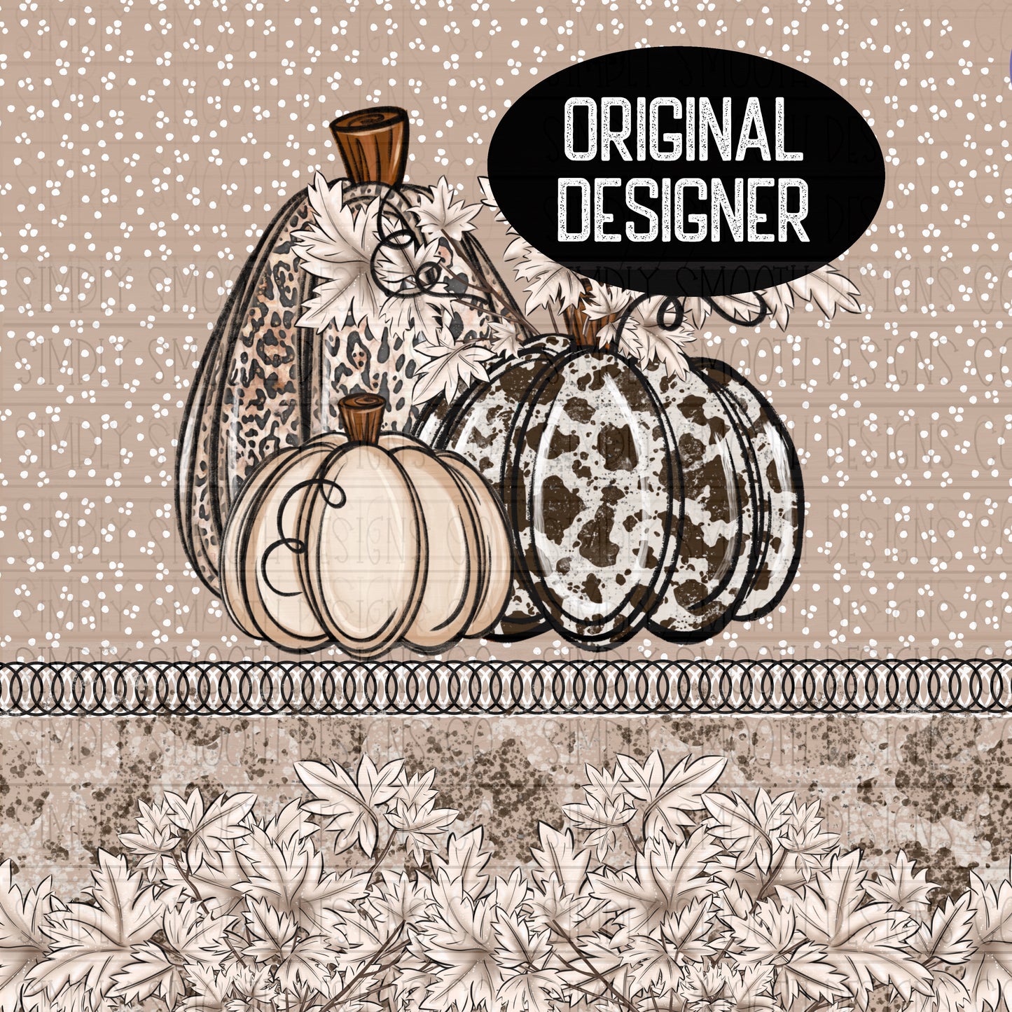 Animal print pumpkins