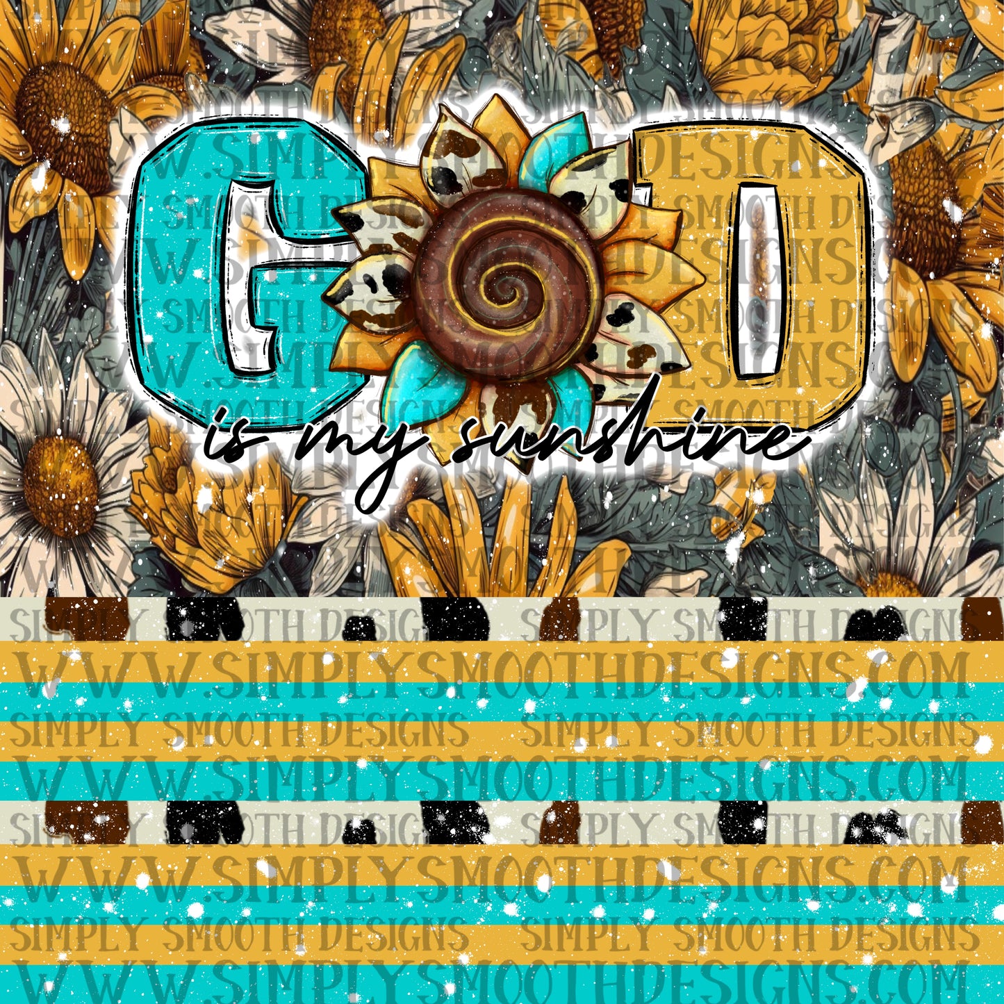 God is my sunshine tumbler