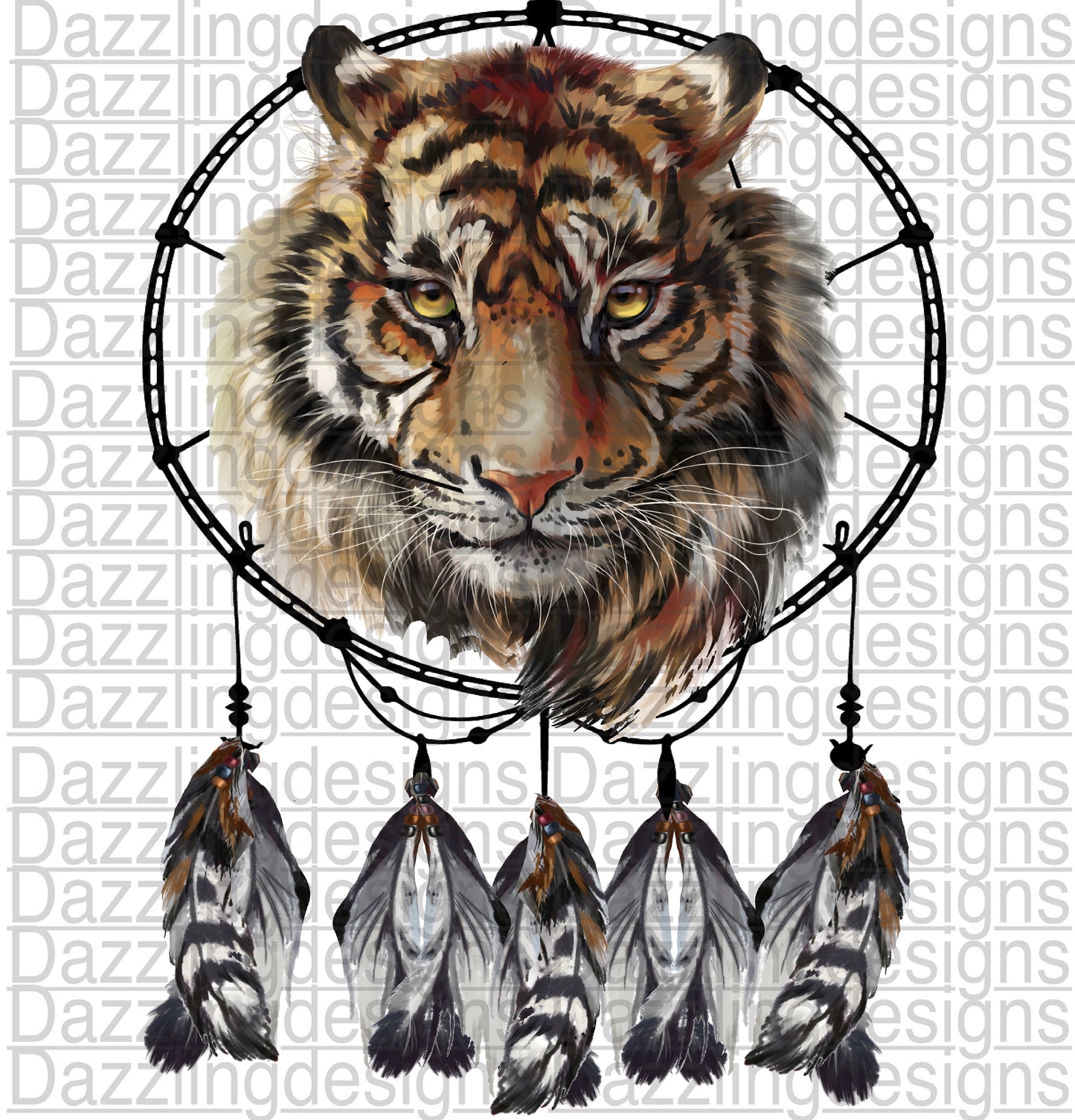 Brave Tiger dream catcher