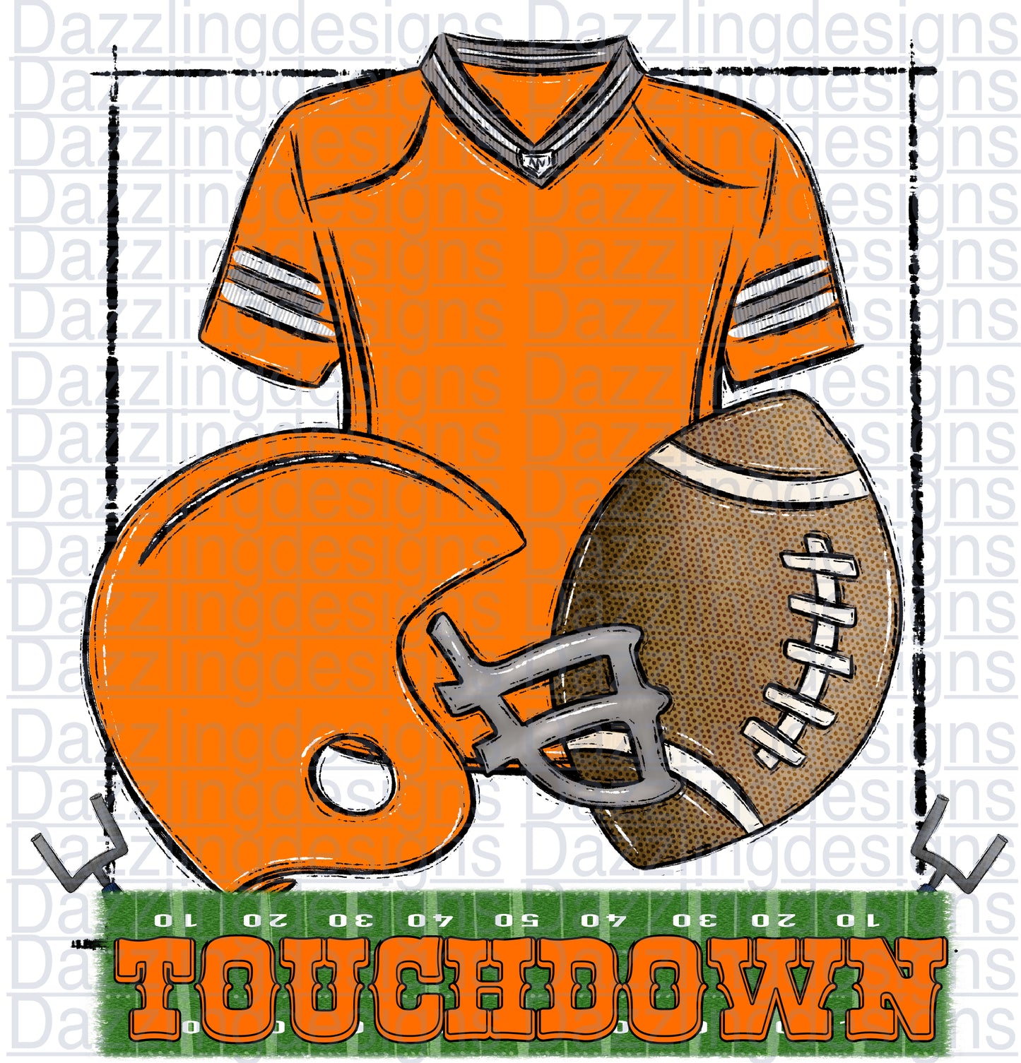 Orange Color Football