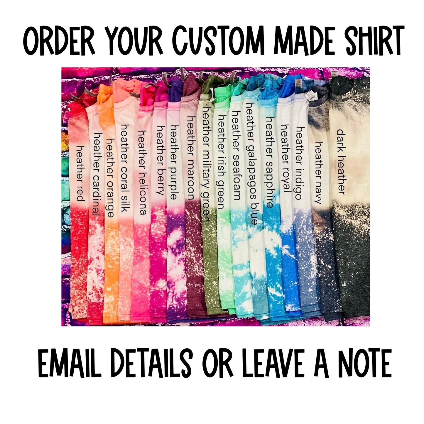 Custom BLEACHED Tshirt
