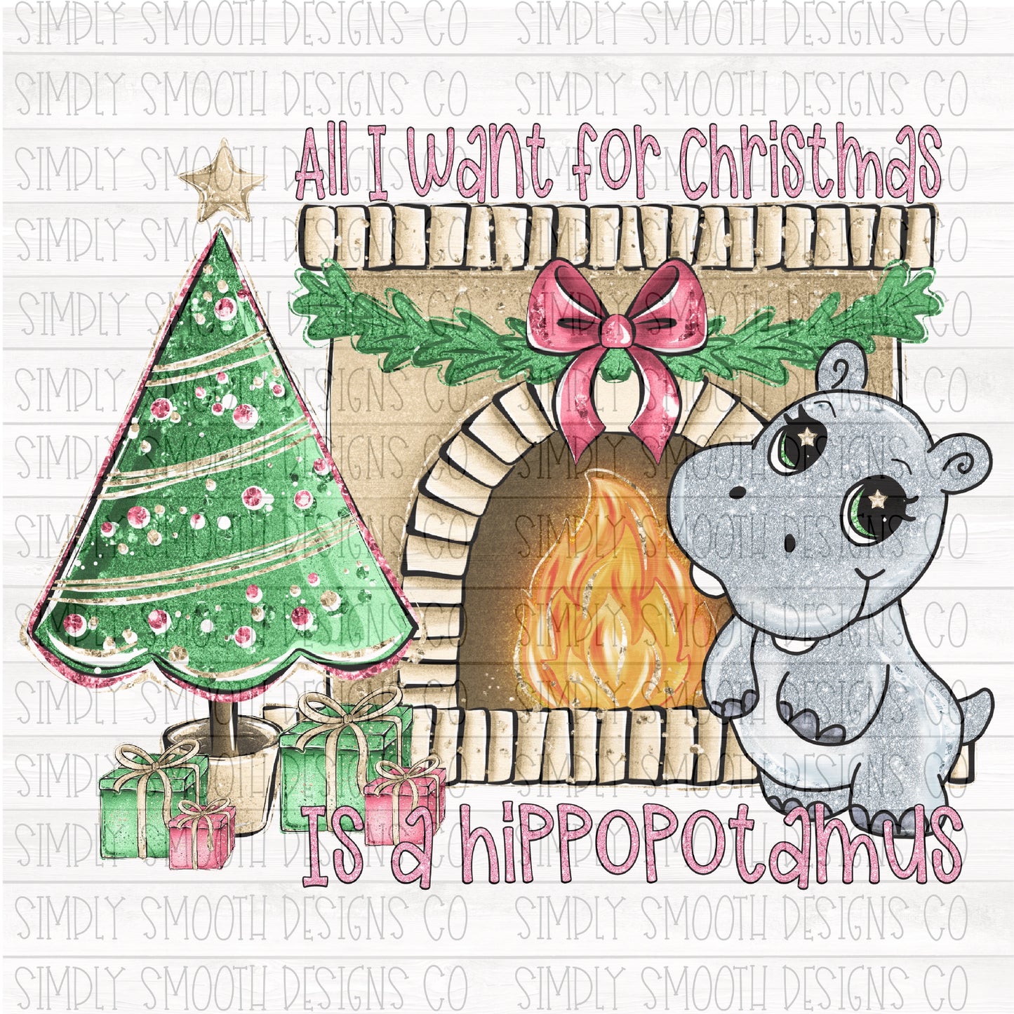 All I want for Christmas is a hippopotamus pink