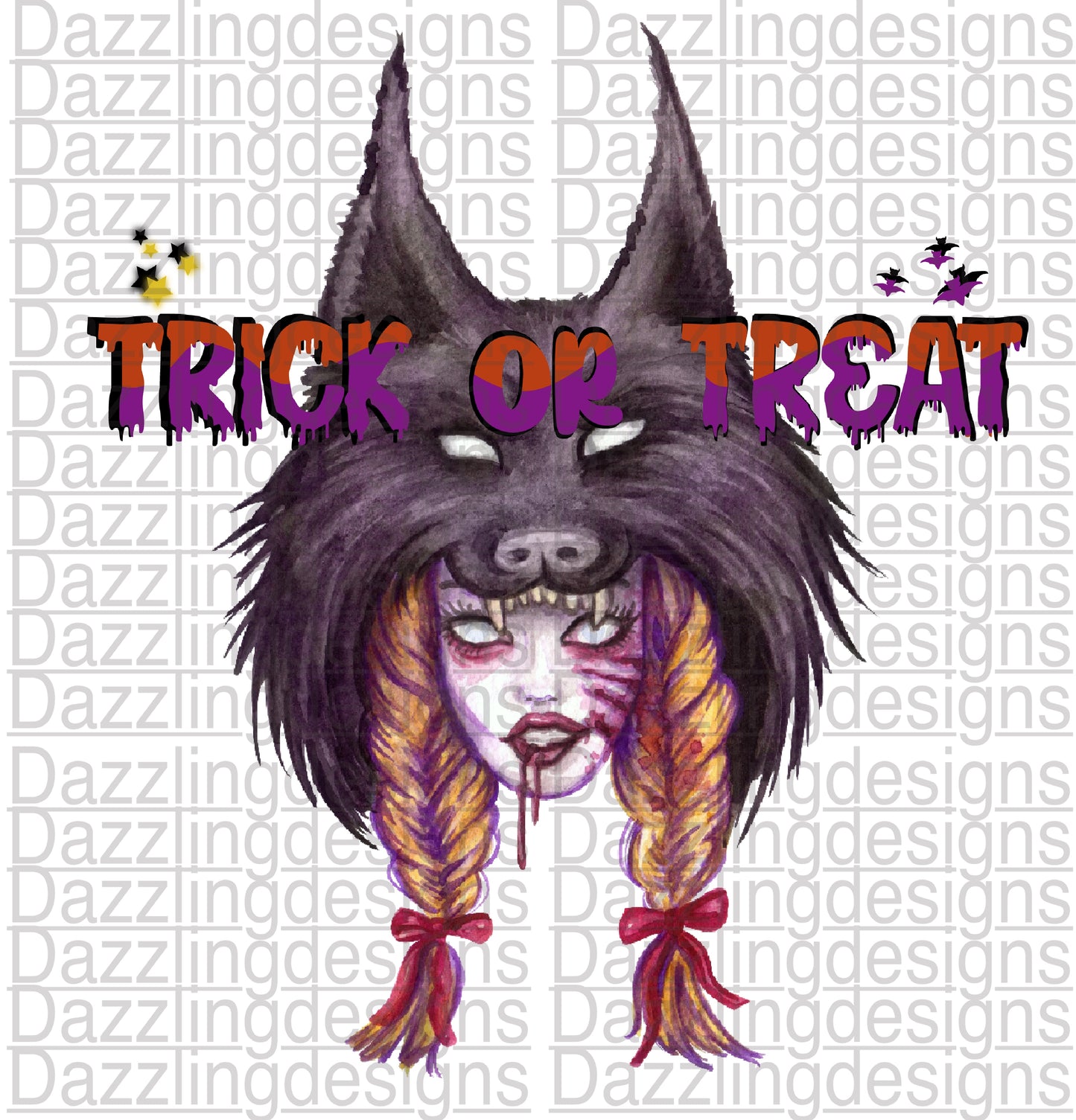 Halloween Trick or Treat Red Riding Hood