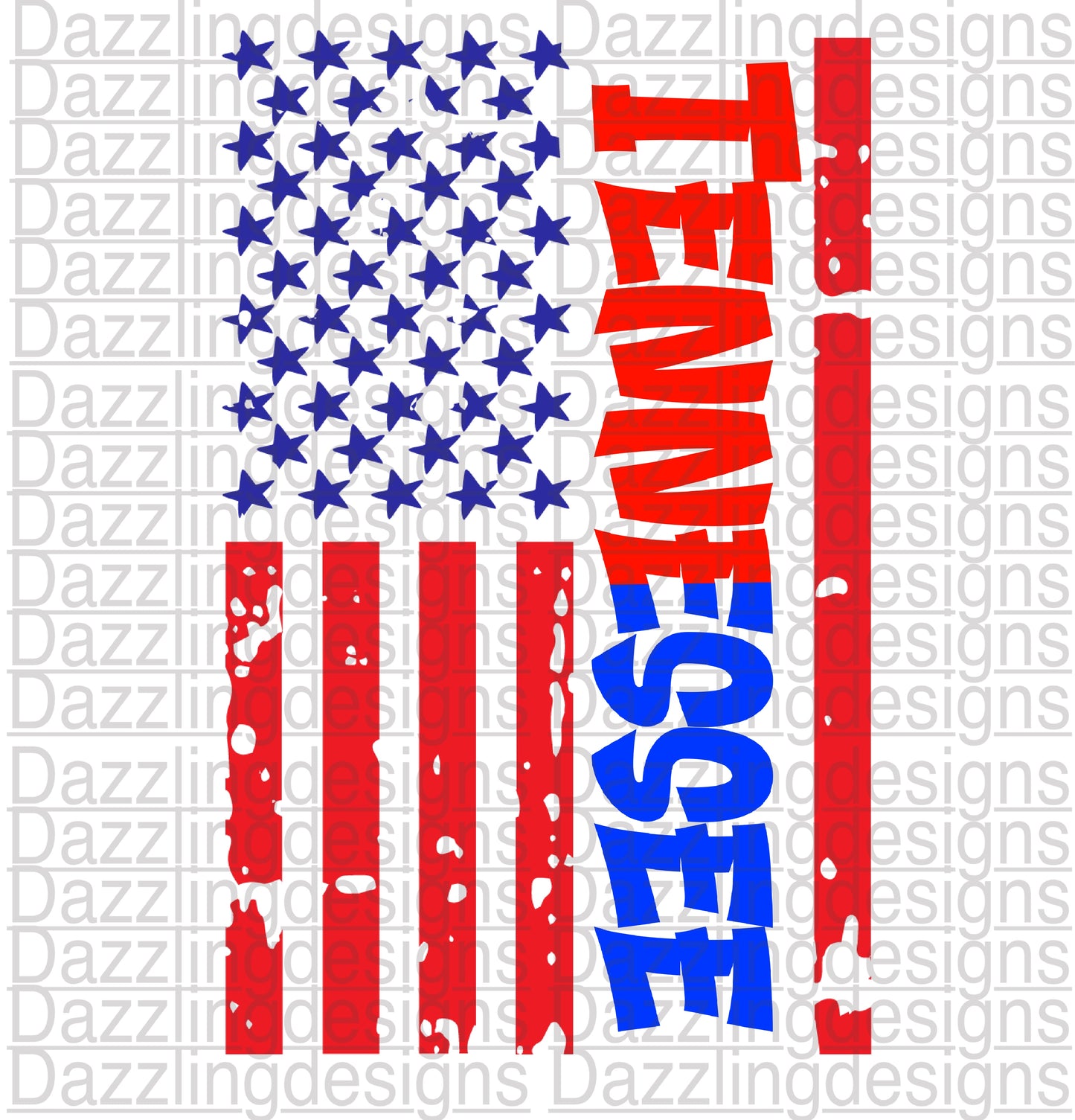 Tennessee Red White Blue